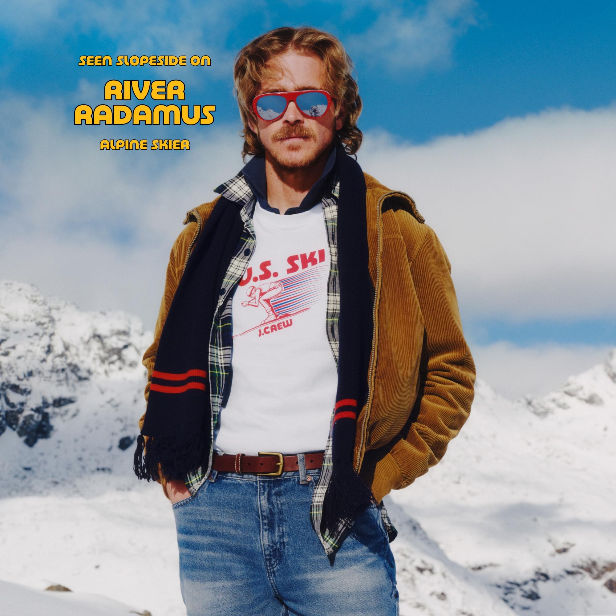 U.S. Ski & Snowboard by J.Crew long-sleeve premium-weight graphic T-shirt Product Image