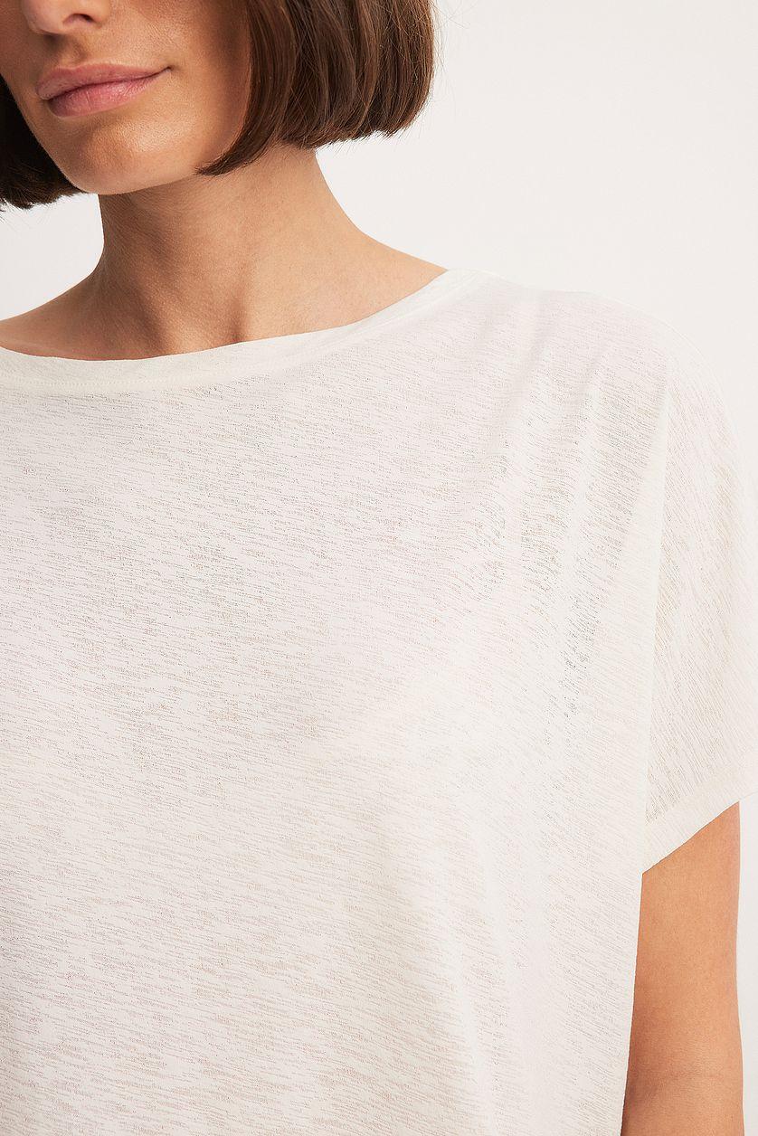 Sheer Kimono Sleeve T-shirt Offwhite Product Image