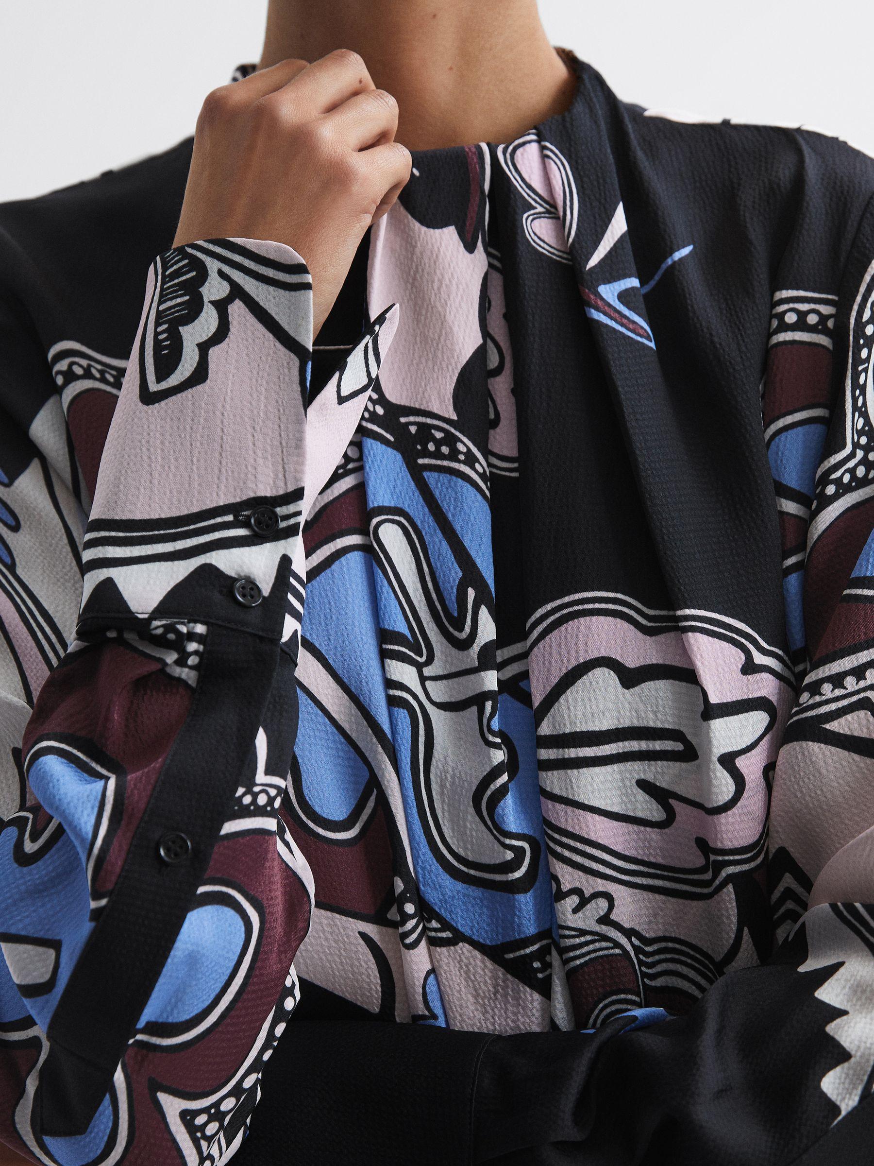 Pleat Front Midi Dress in Black Product Image