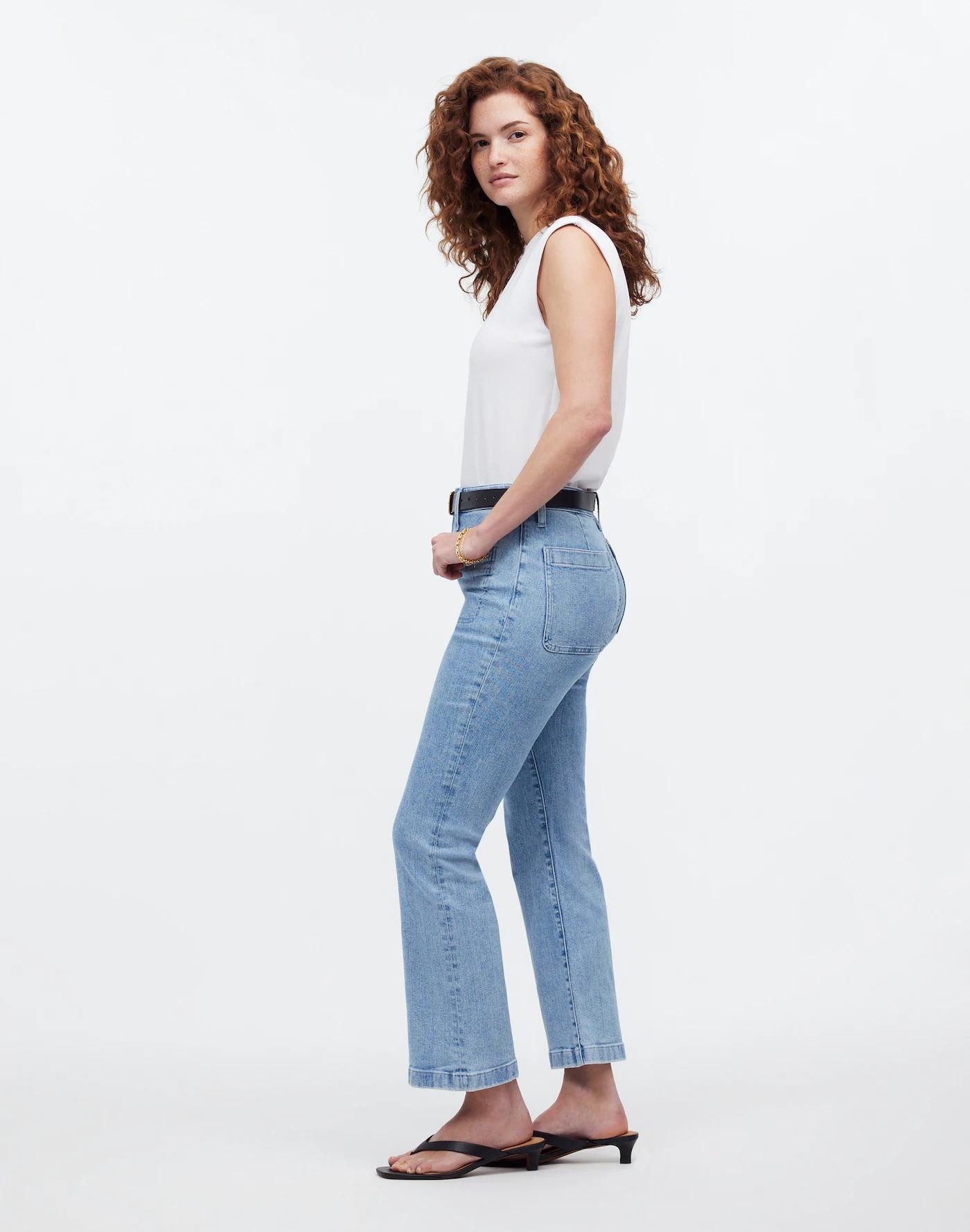 The Tall Curvy Kick Out Crop Jean Product Image