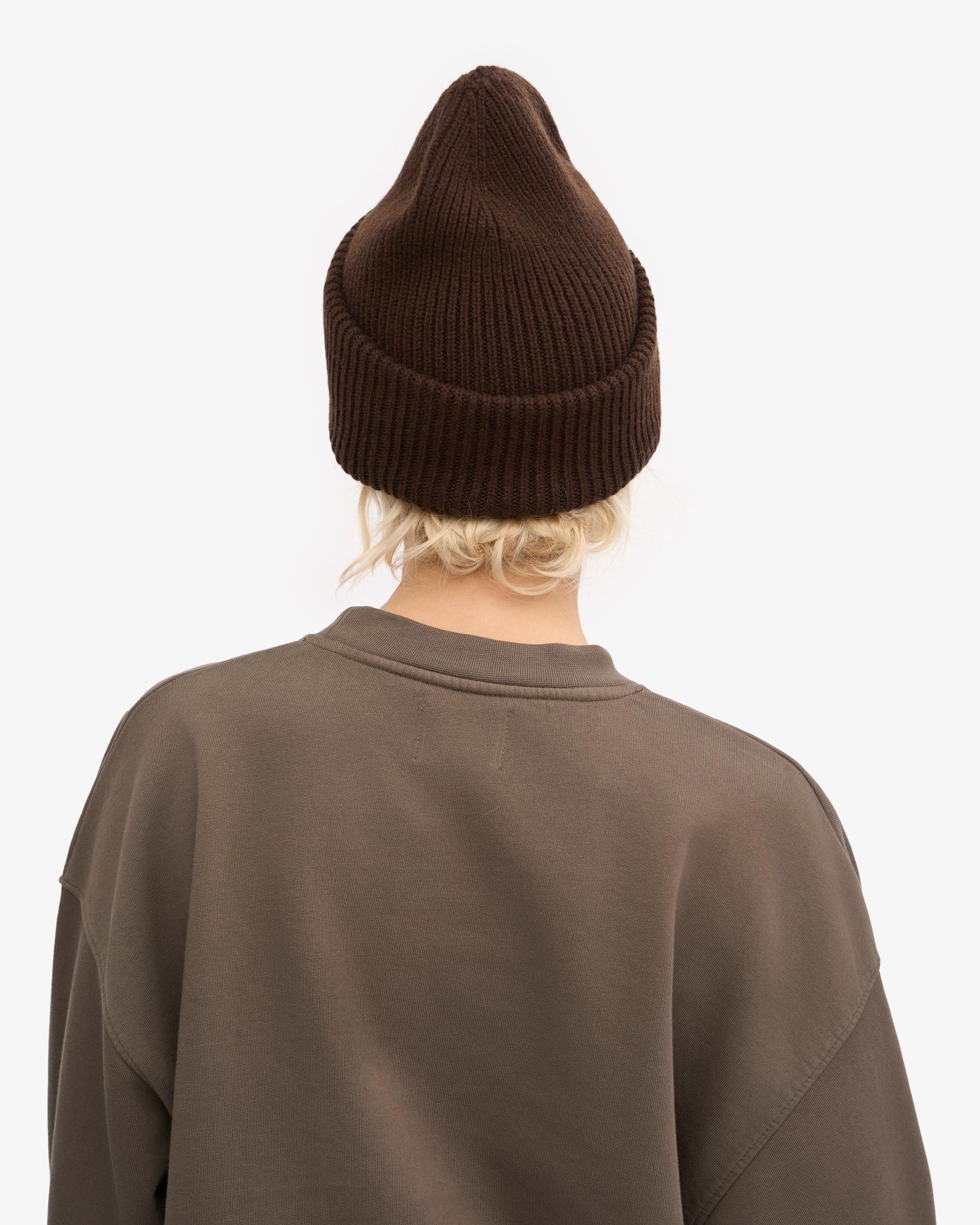 Merino Wool Hat - Coffee Brown Product Image