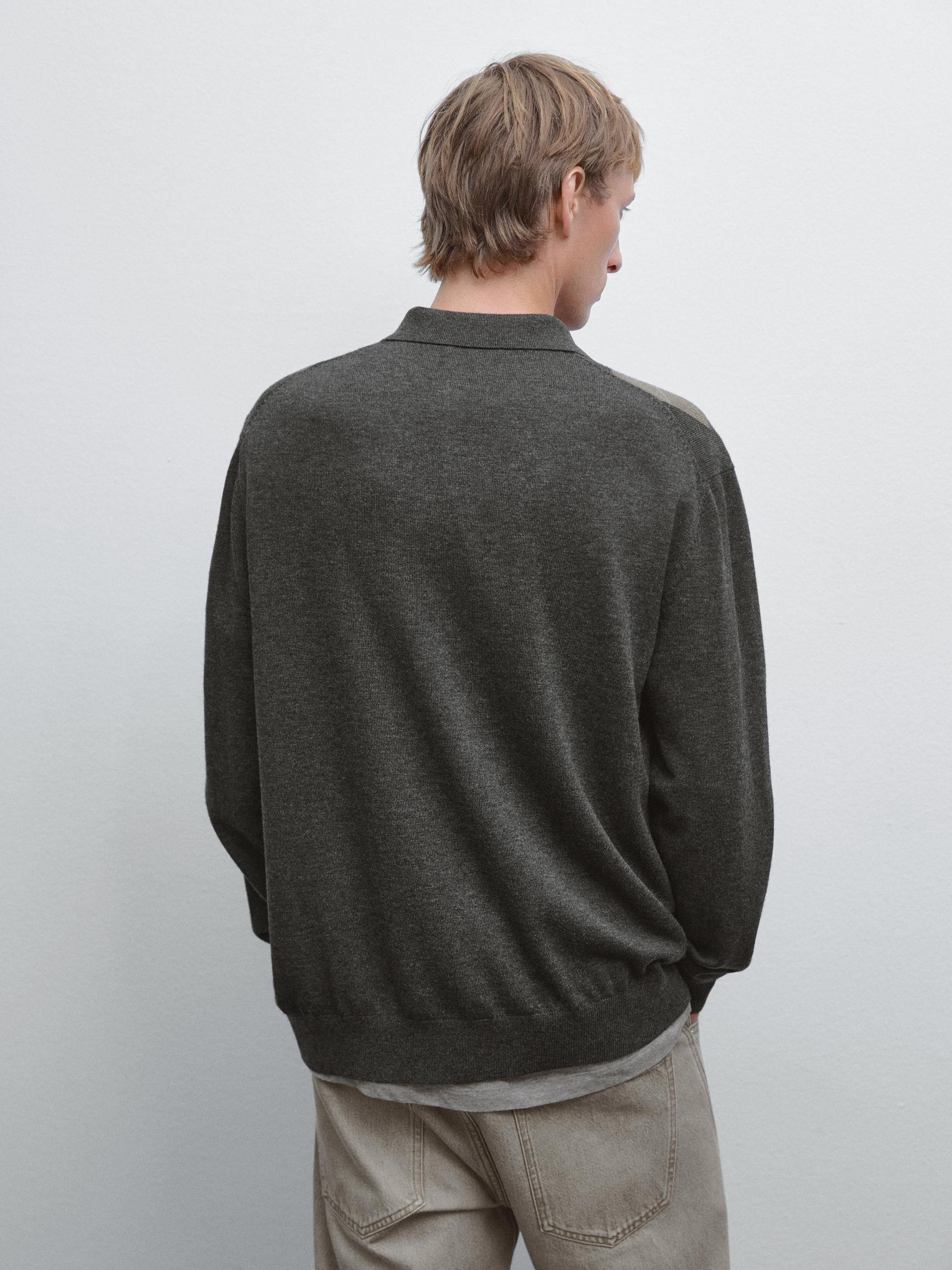 Wool blend knit cardigan Product Image