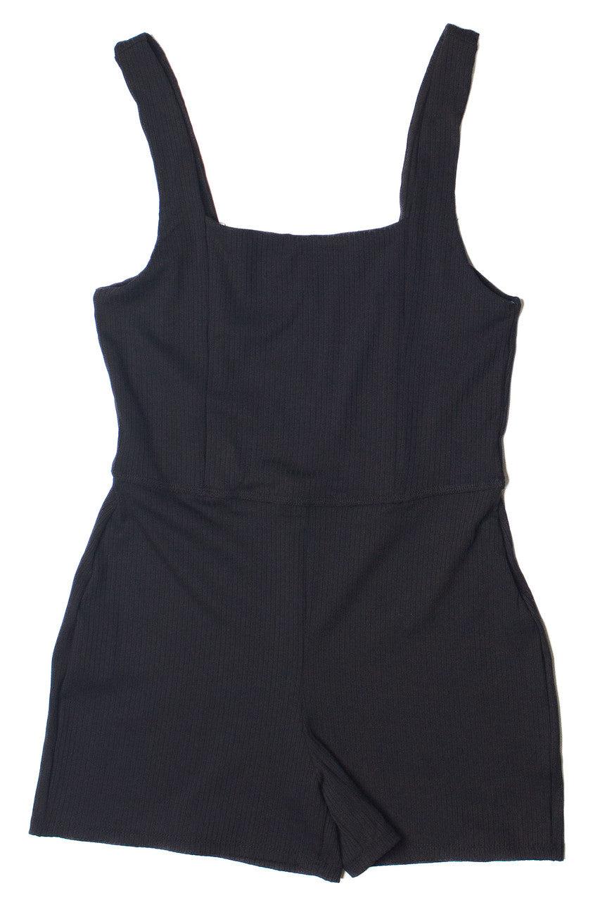 Square Neck Biker Romper Product Image