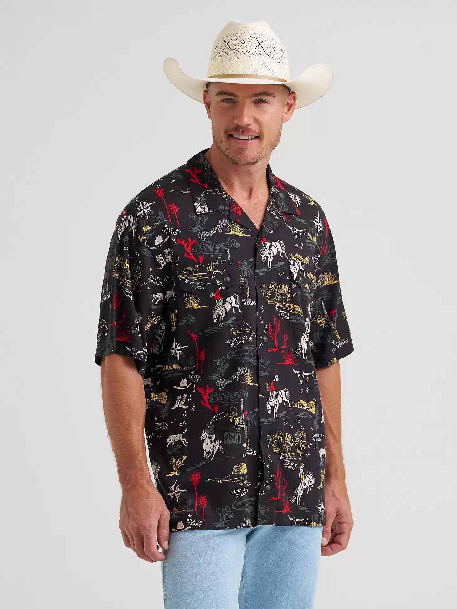 Wrangler® Coconut Cowboy Camp Shirt | Men's SHIRTS | Wrangler® Product Image