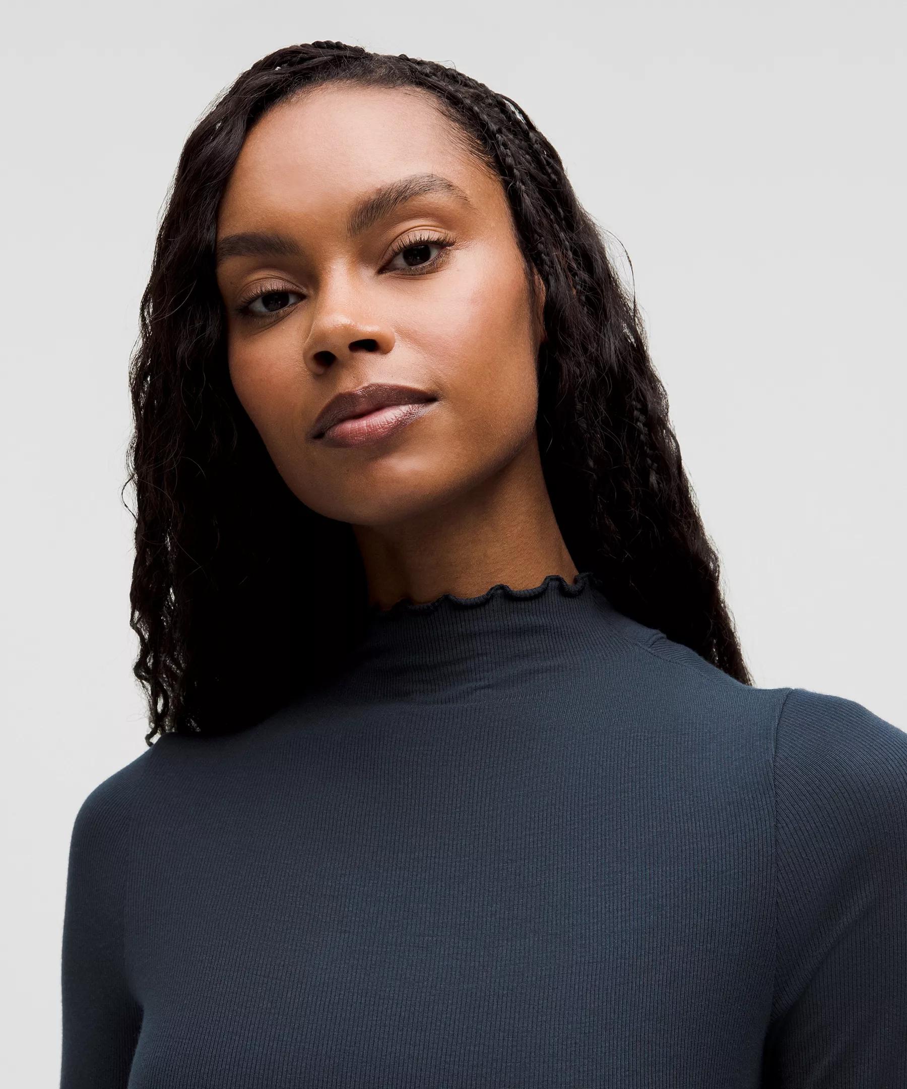 Hold Tight Lettuce-Edge Turtleneck Product Image