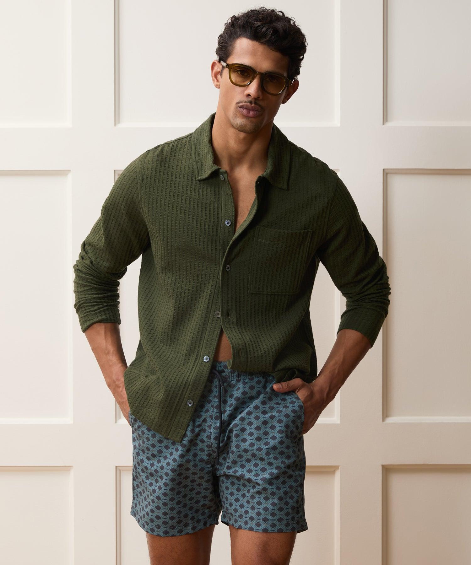 Knit Seersucker Shirt Product Image