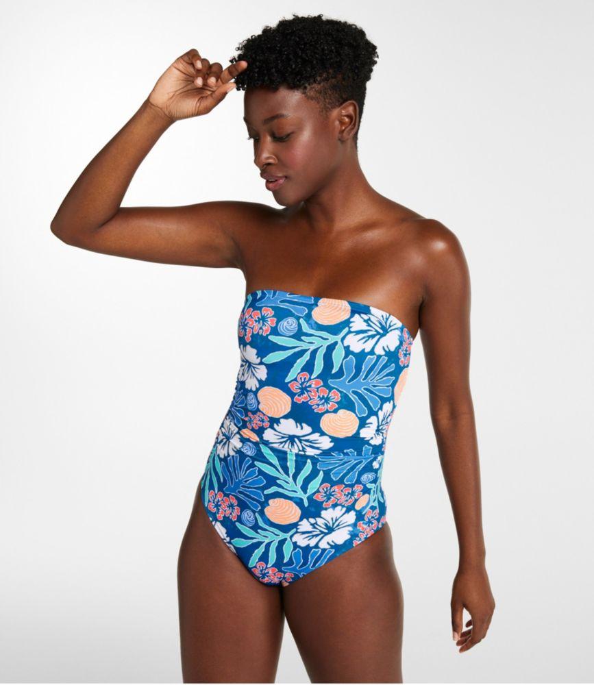 
                            
                                
                                    
                                
                            Women's Coastal Essentials Swimwear, Bandeau Tanksuit Print
                         Product Image