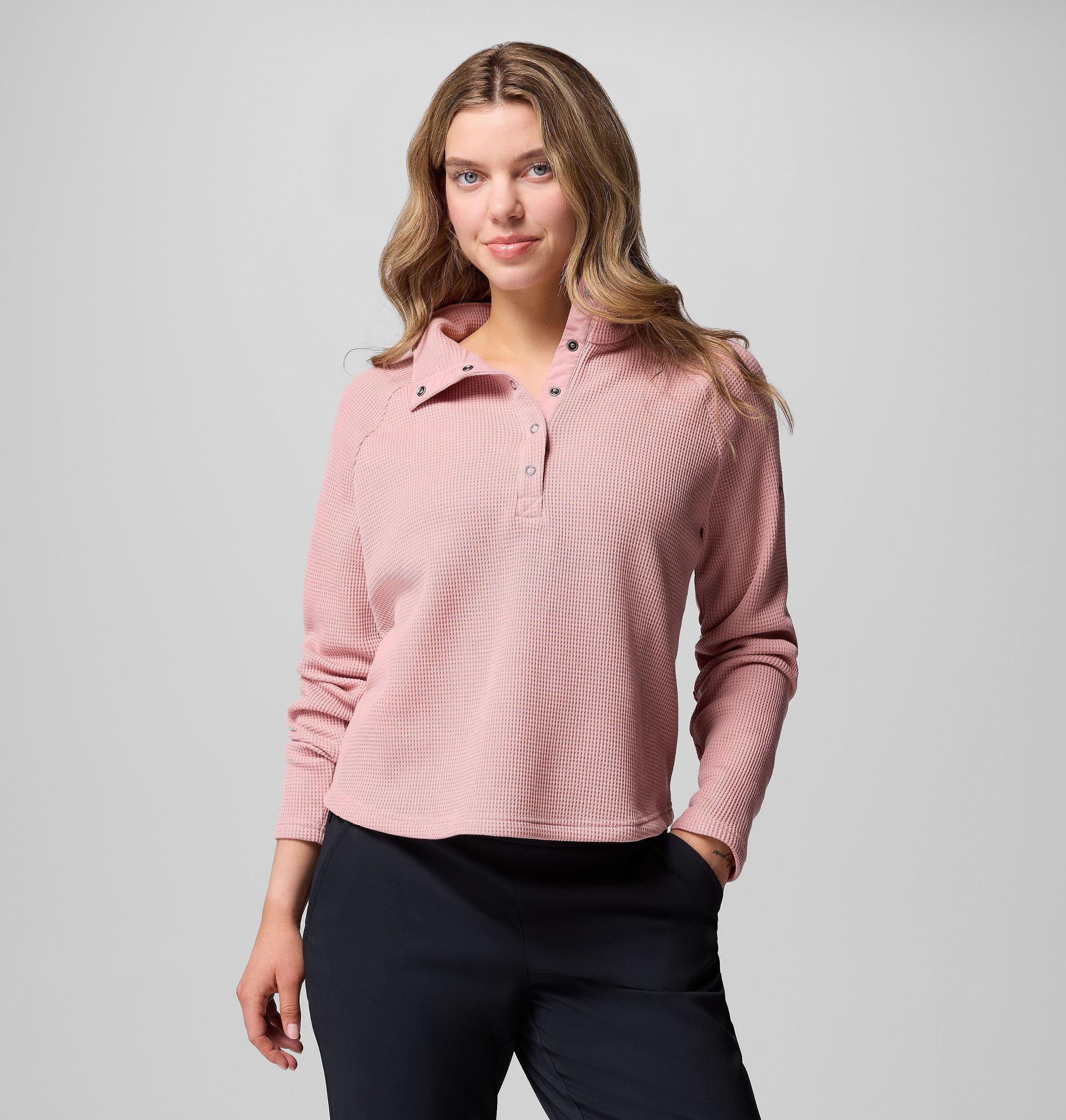 Columbia Womens Holly Hideaway Waffle Half Snap Shirt- Product Image