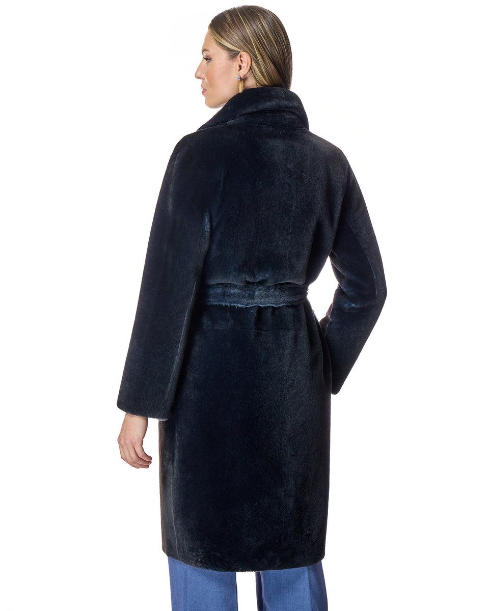 Julia & Stella Animal Printed Shearling Coat-Maximilian Product Image