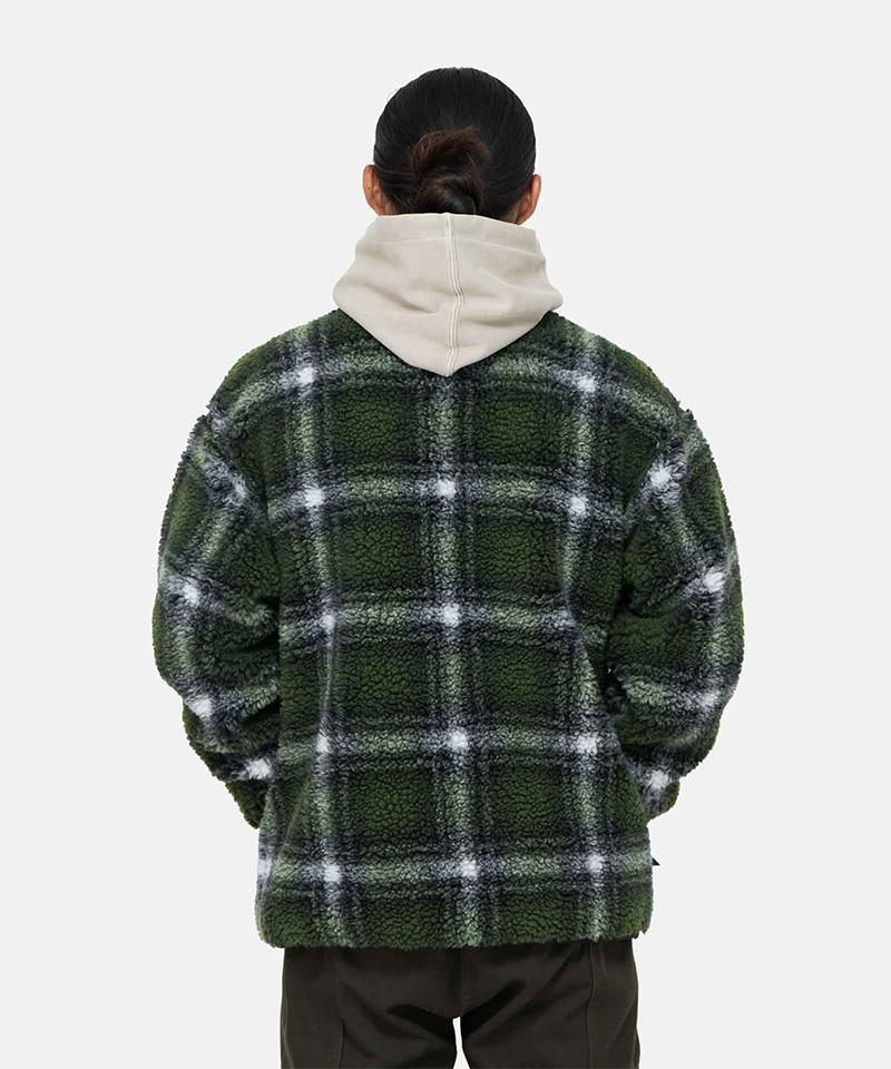 Shadow Plaid Sherpa Jacket Product Image