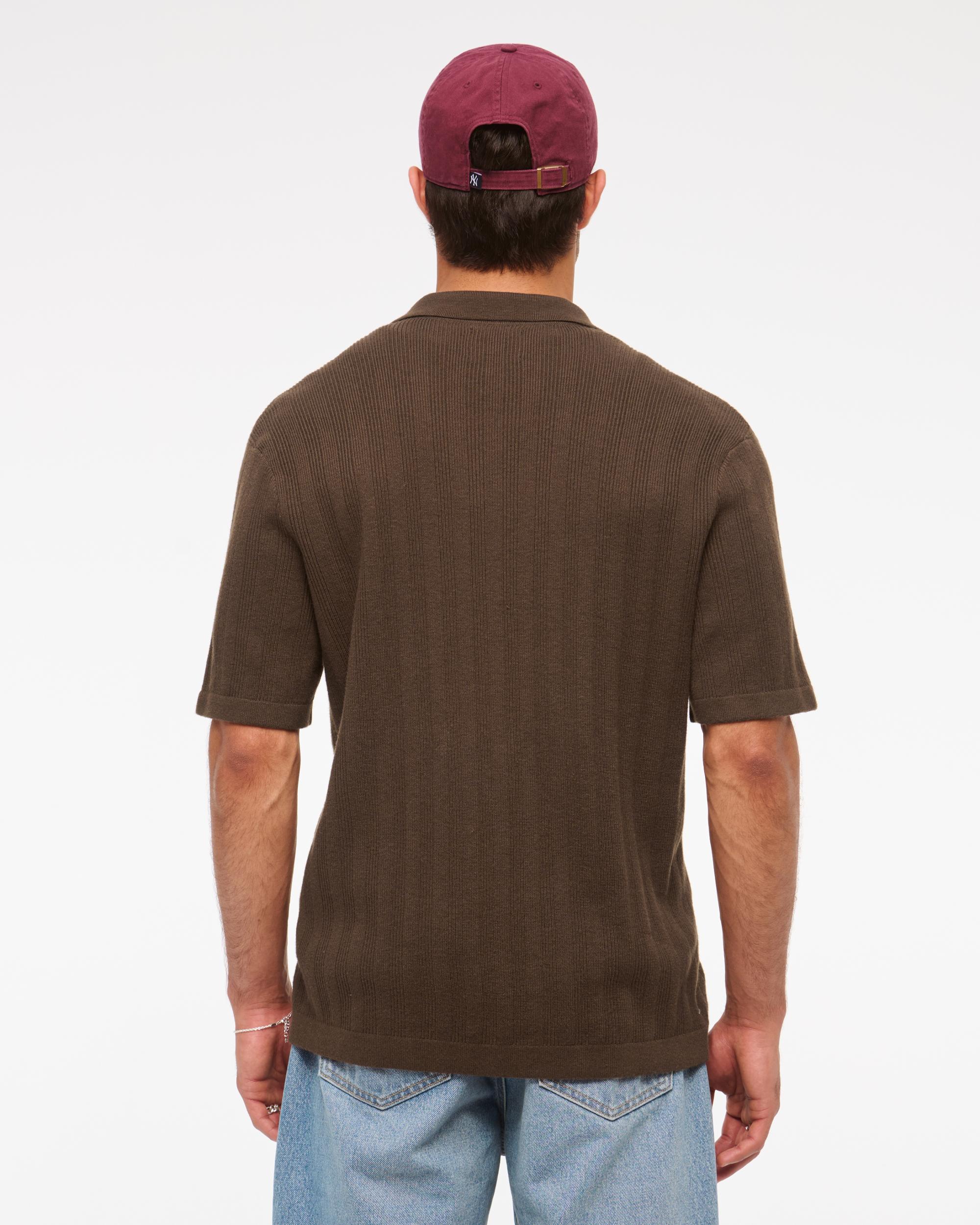 Full-Zip Sweater Polo Product Image