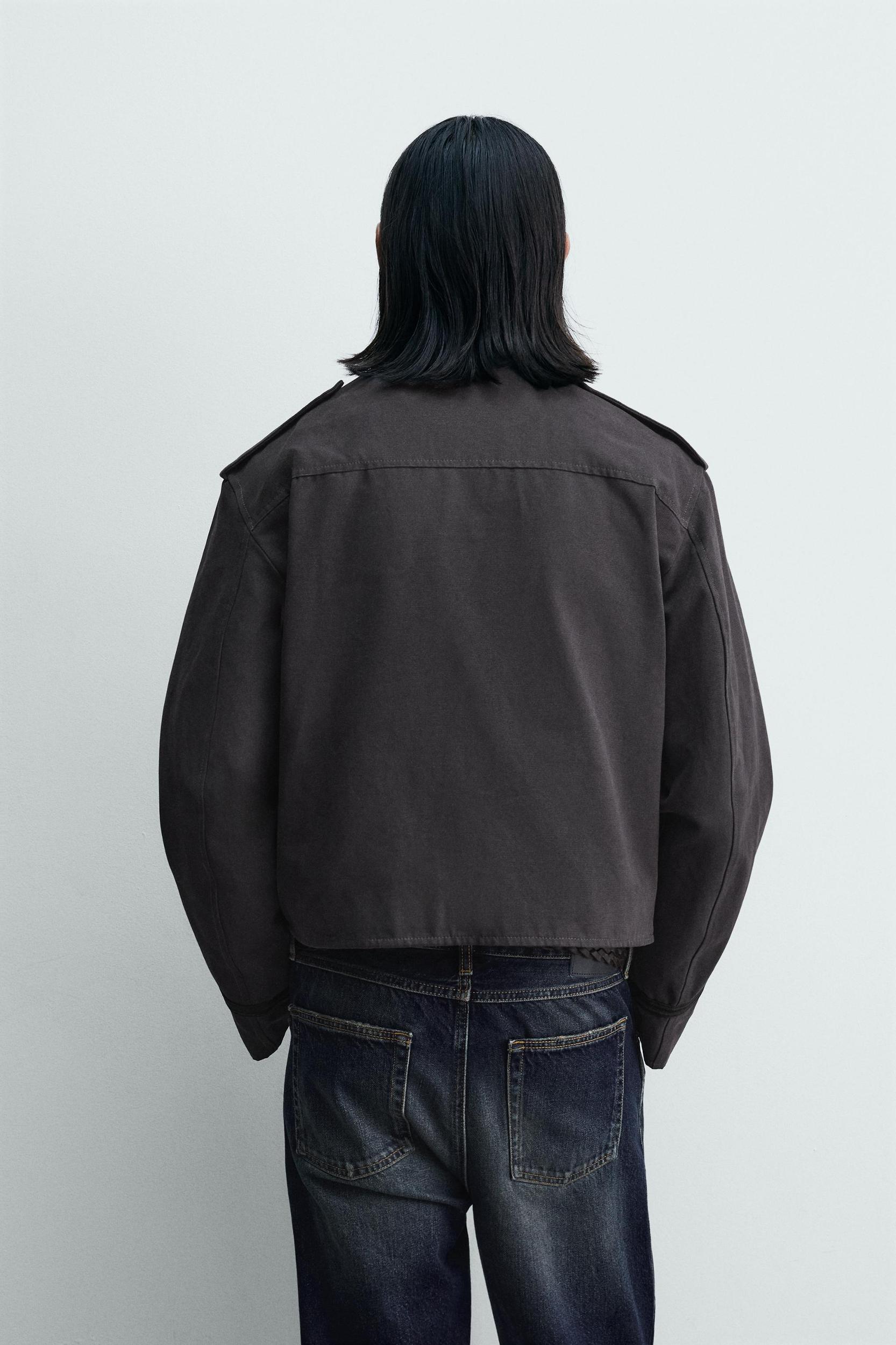 CROPPED FIT FROGGING EMBROIDERY JACKET Product Image