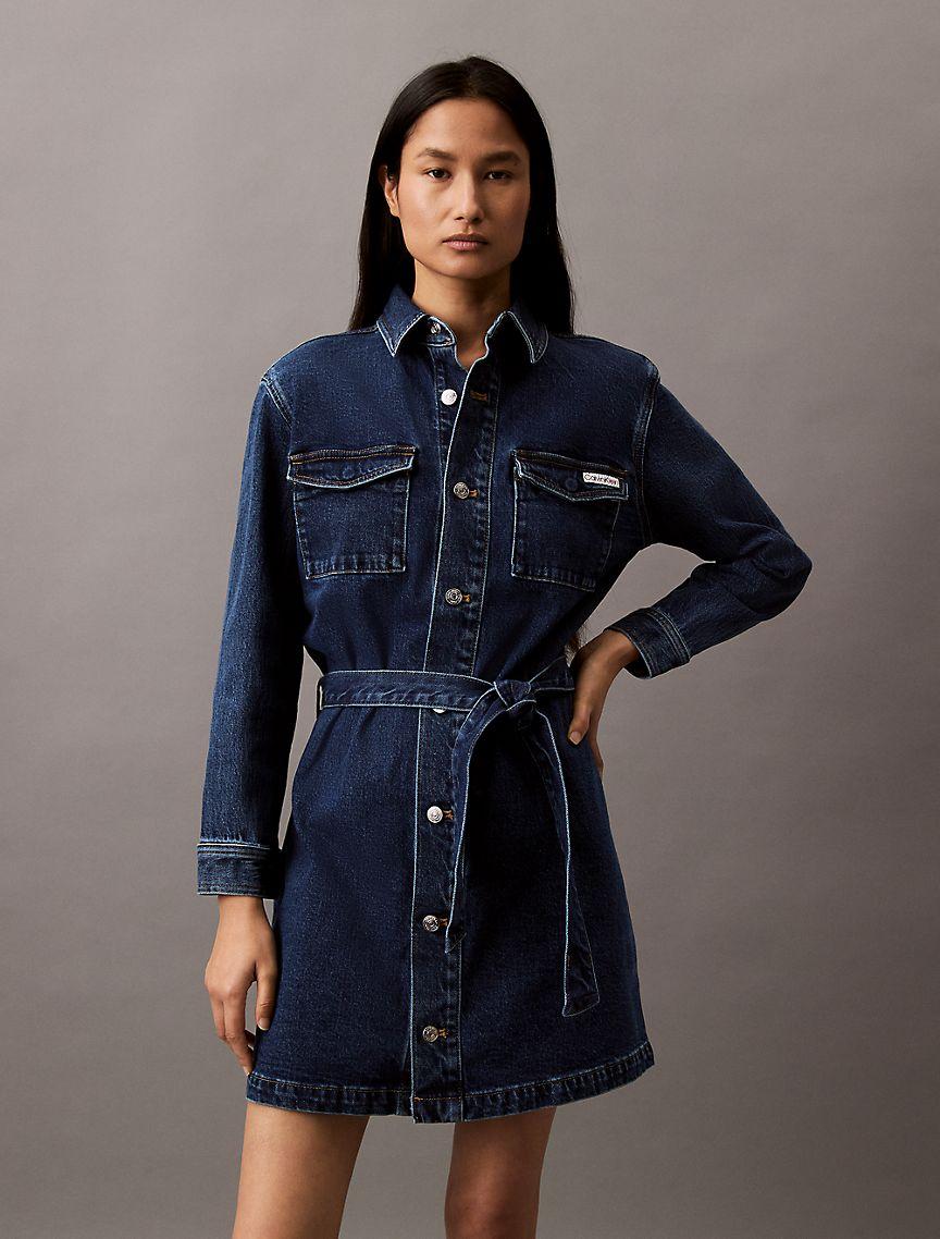 Denim Shirt Dress Product Image