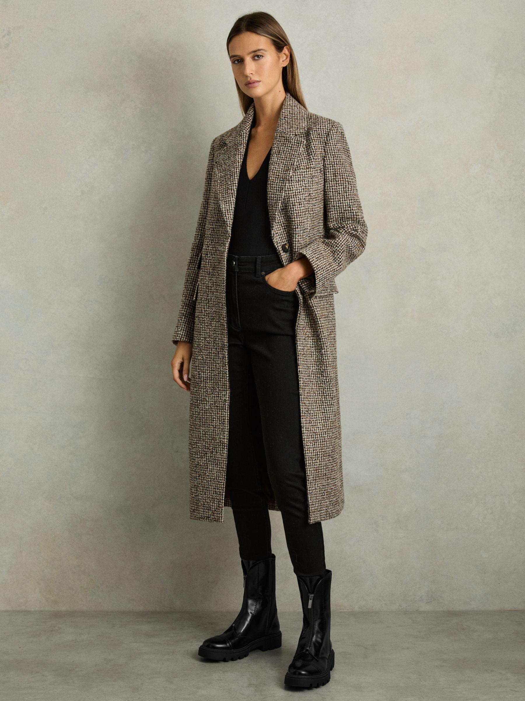 Leather Zip-Front Ankle Boots in Black Product Image