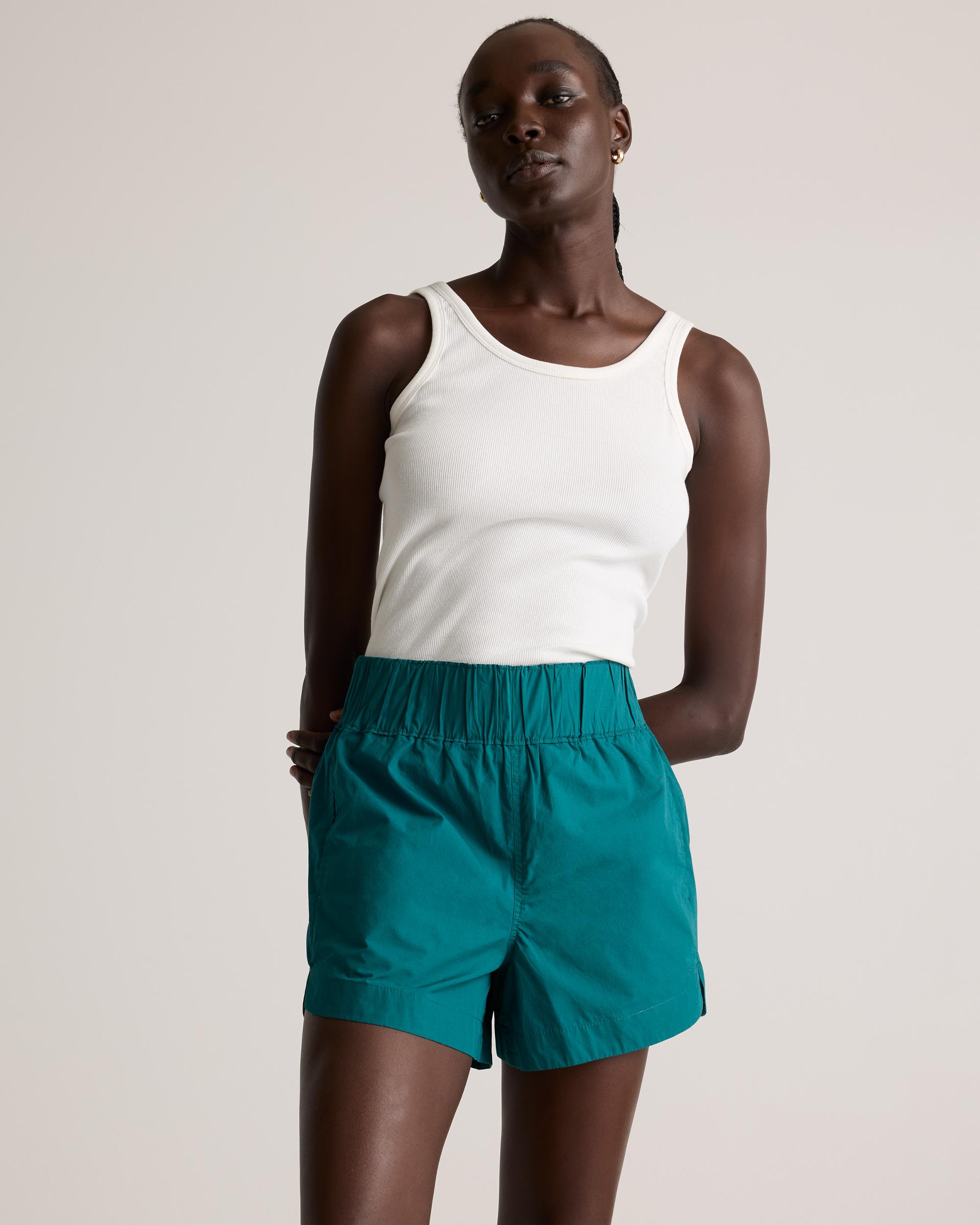 Quince | Women's Poplin Pull-On Shorts Organic Cotton Product Image
