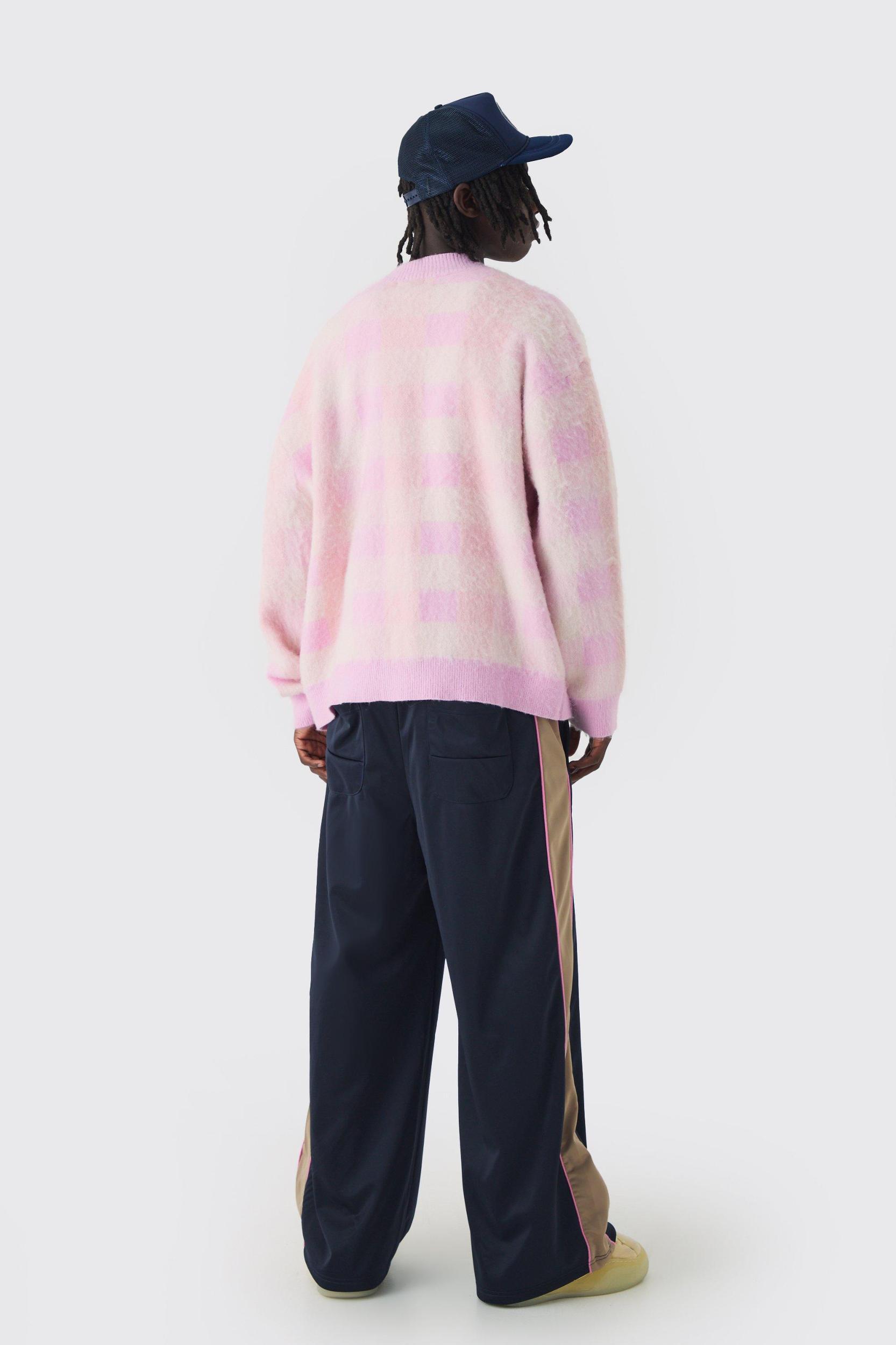 Extreme Wide Leg Graphic Tricot Sweatpants | boohooMAN USA Product Image