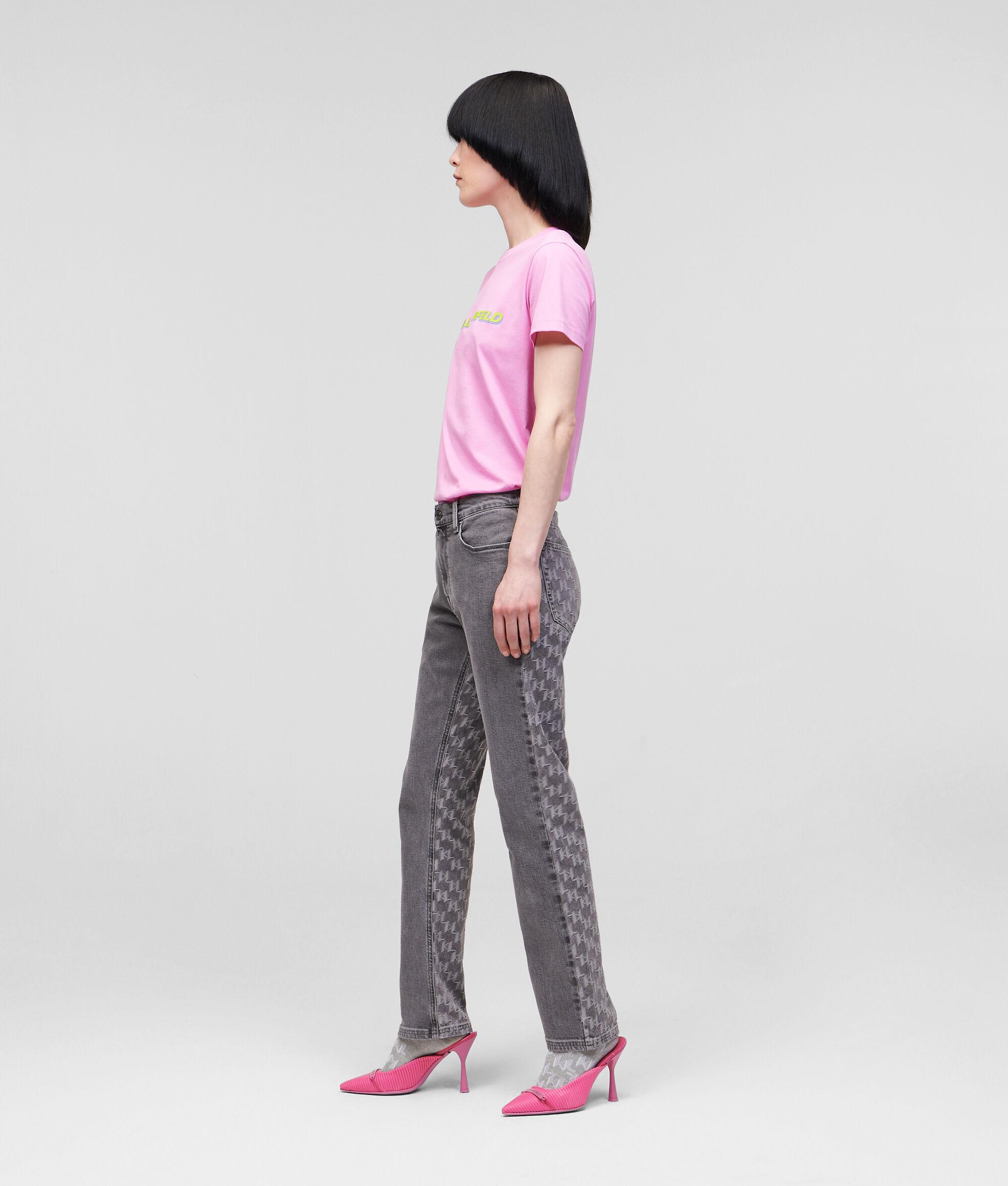 COLOR-BLOCK MONOGRAM JEANS Product Image