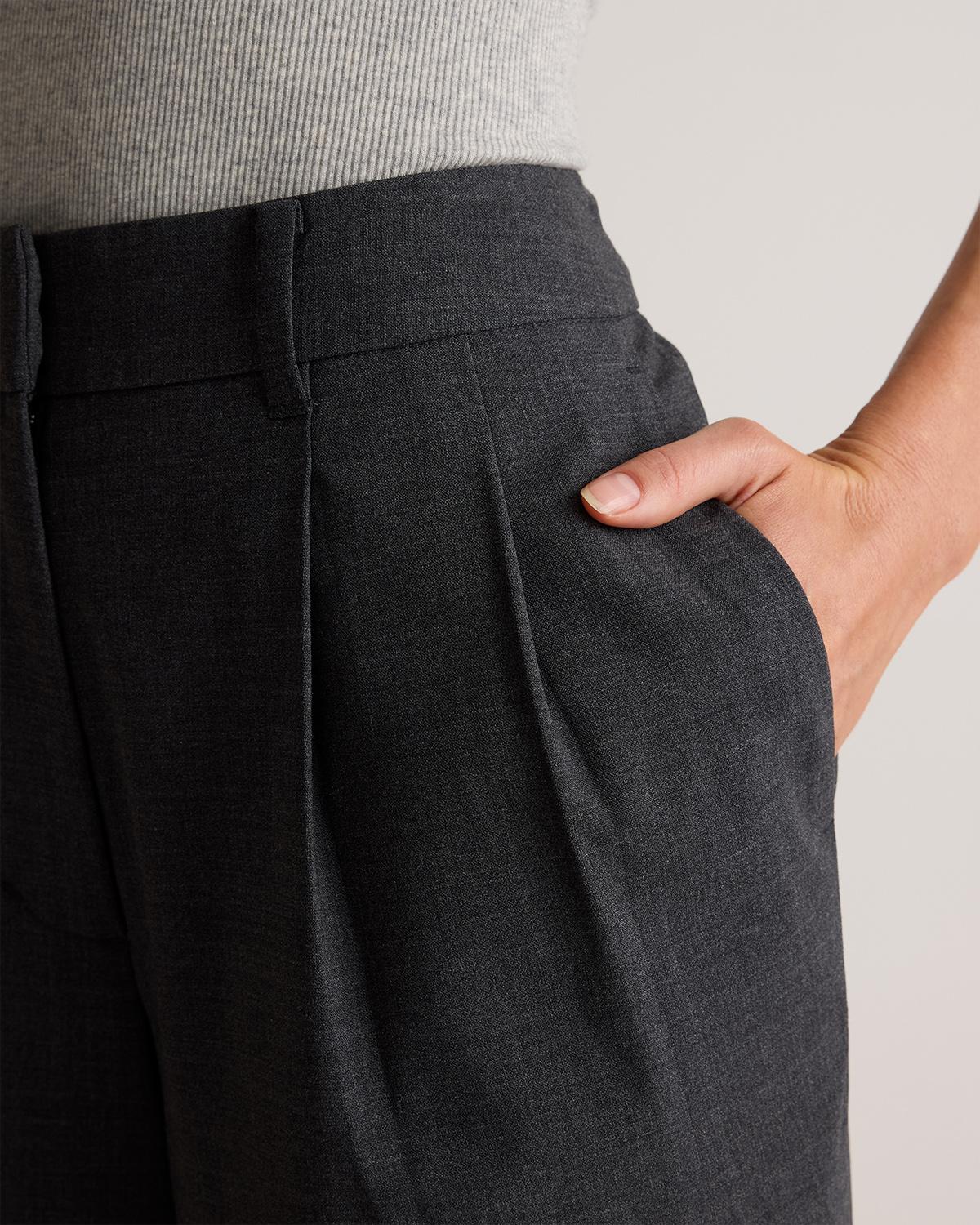 Quince | Women's Italian Wool Pleated Trouser Product Image