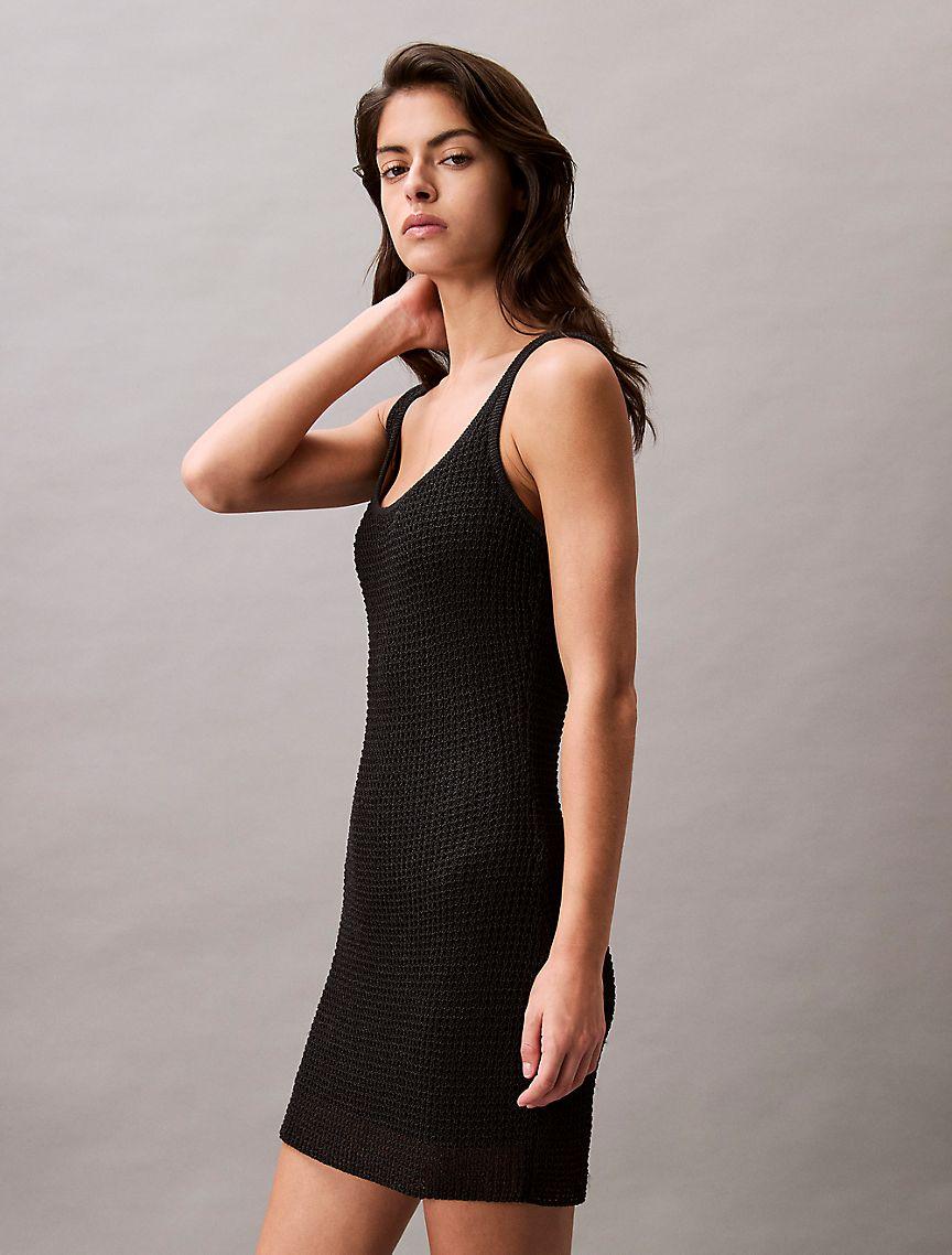 Sweater Stitch Mini Dress Product Image