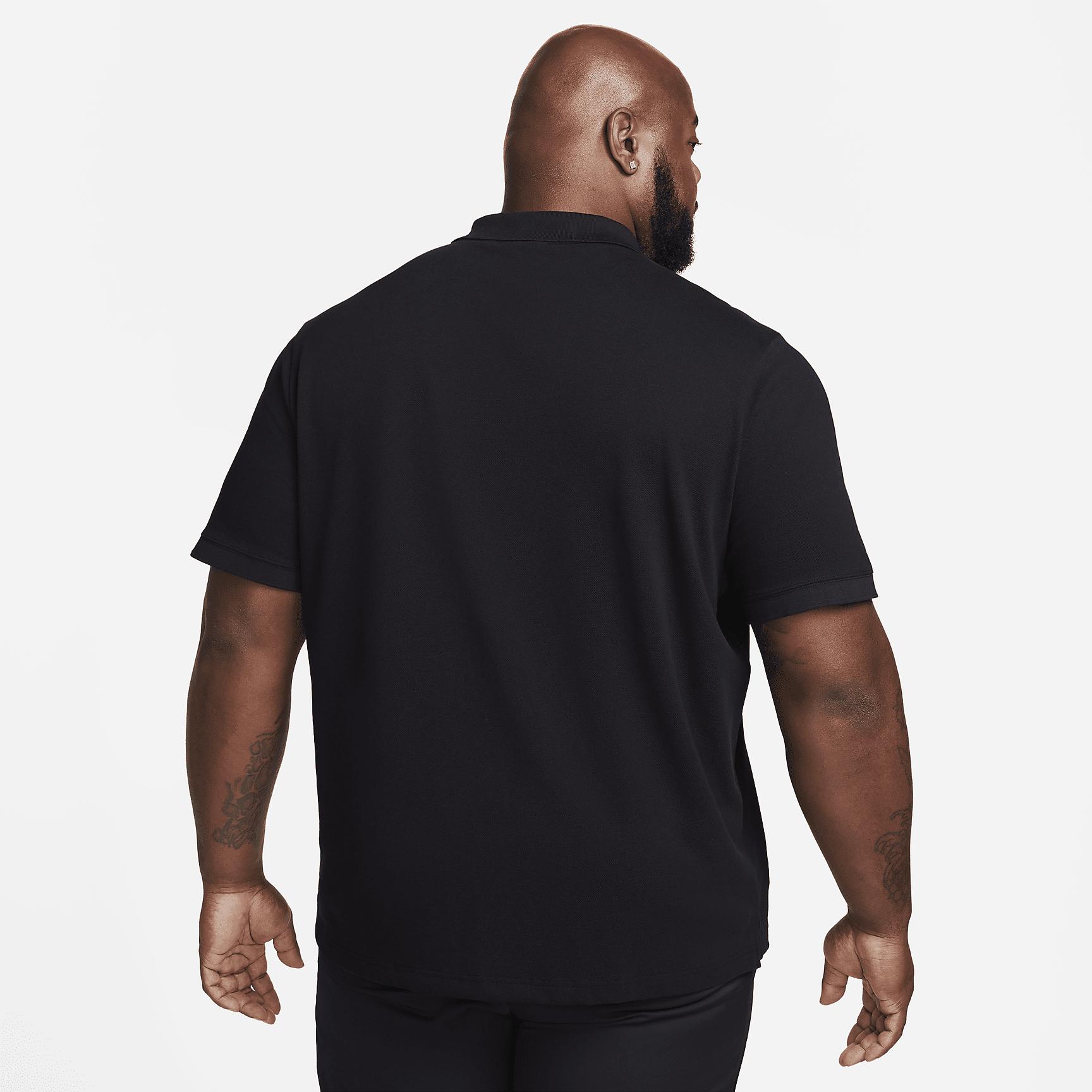 Nike Mens Nike Club SS Polo Pique - Mens Black/White Product Image