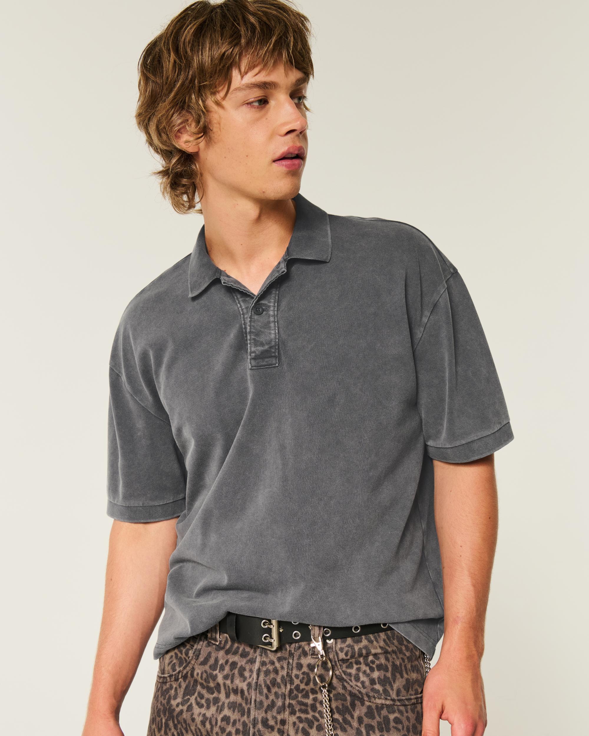 Boxy Crop Polo Product Image