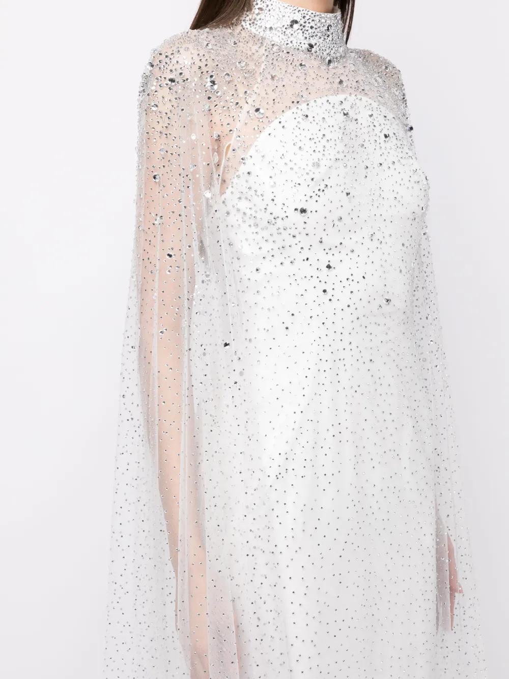 Ingrid crystal-embellished gown dress Product Image