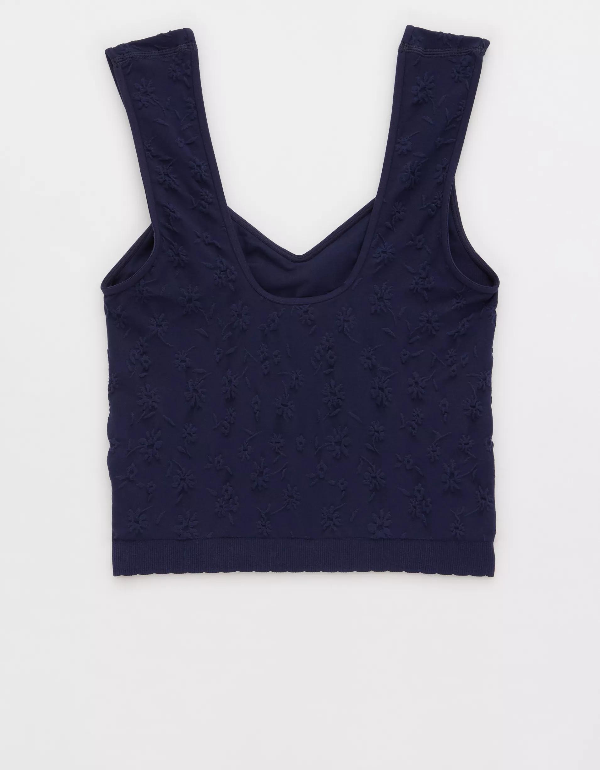 Superchill Seamless Floral Jacquard Bra Top Product Image