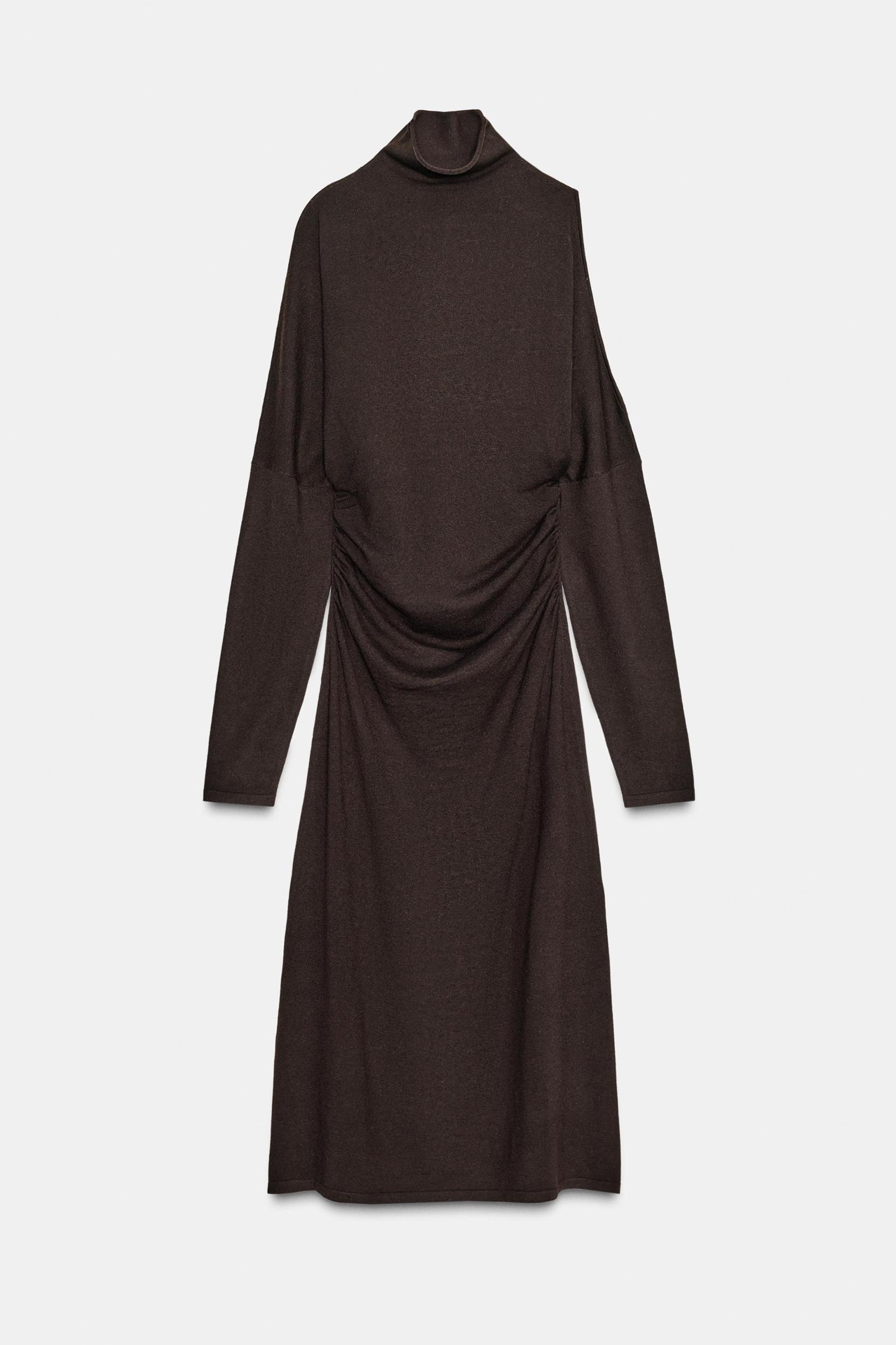 KNIT CUT OUT MIDI DRESS Product Image