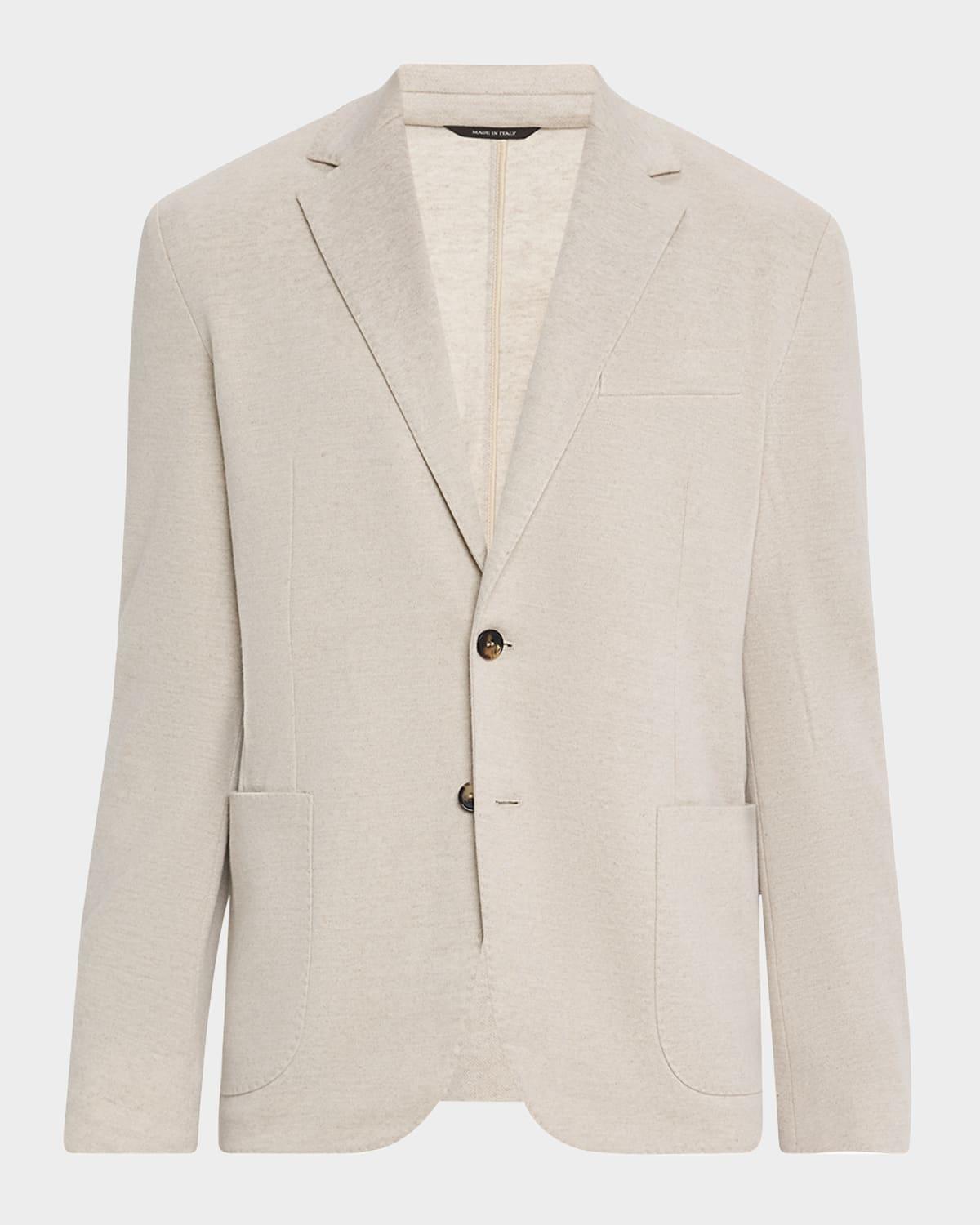 Men's Linen and Wool Pique Single-Breasted Sport Coat Product Image