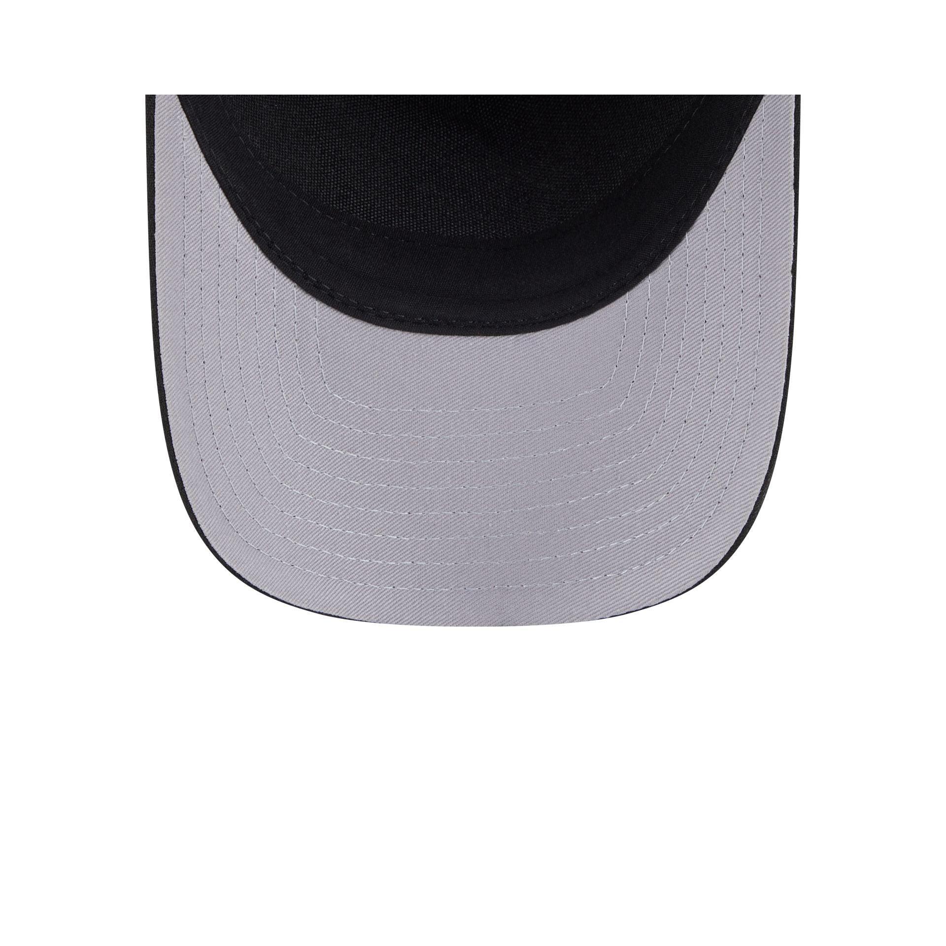 Minnesota Vikings Black & White 9FORTY M-Crown A-Frame Snapback Hat Male Product Image