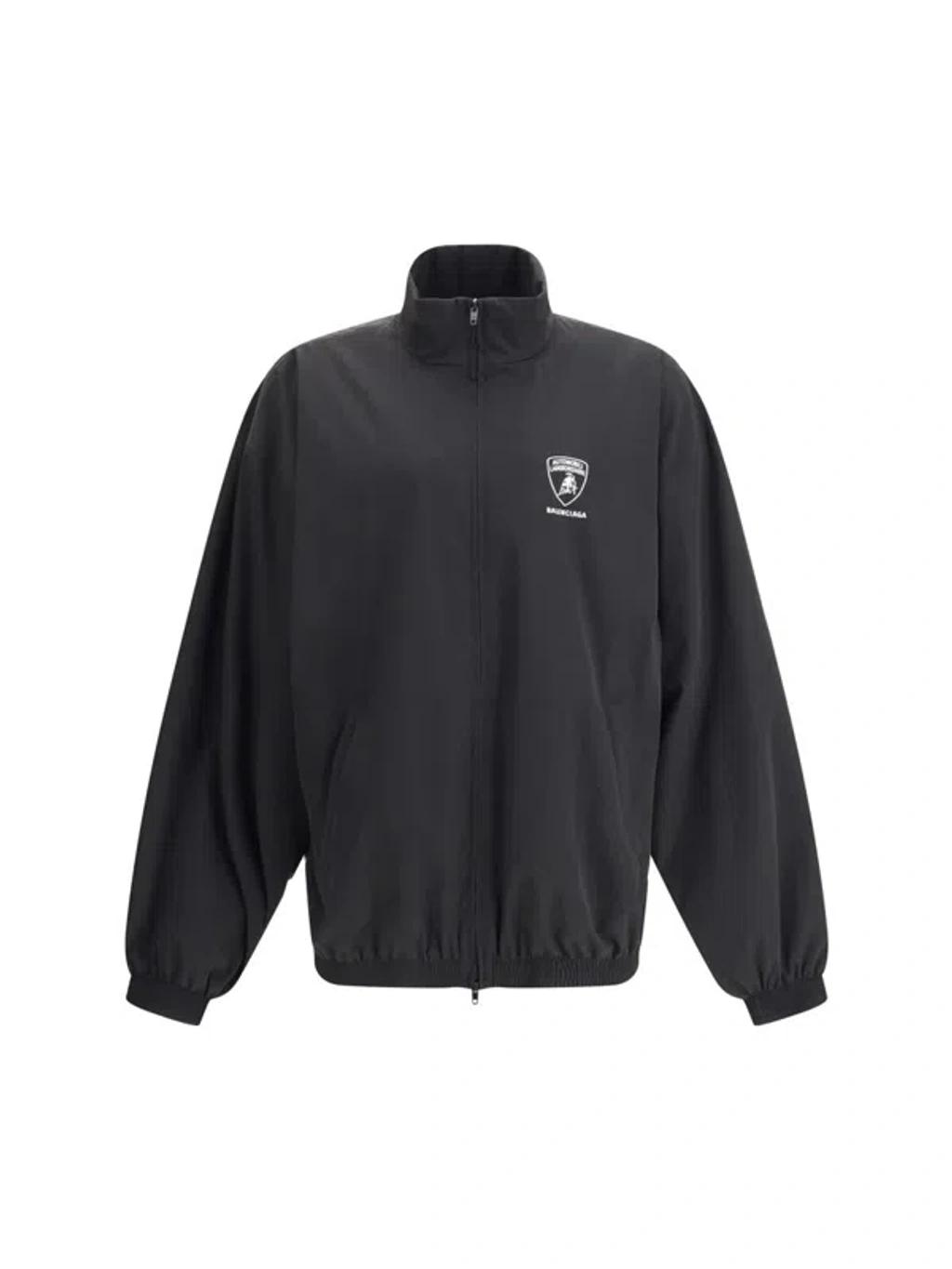 BALENCIAGA Gender Inclusive Oversize Cocoon Kick Technical Ripstop Windbreaker In Black Product Image