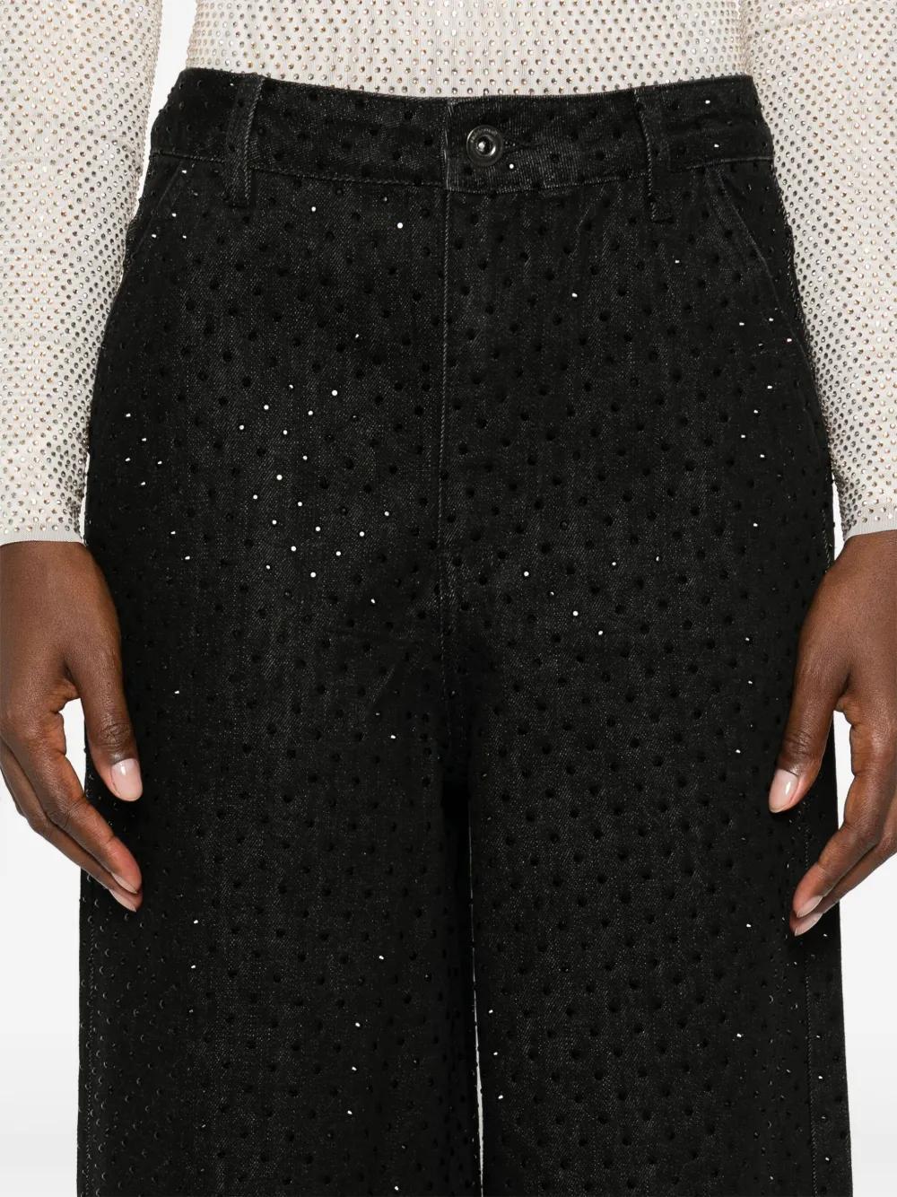 rhinestone-embellished jeans Product Image