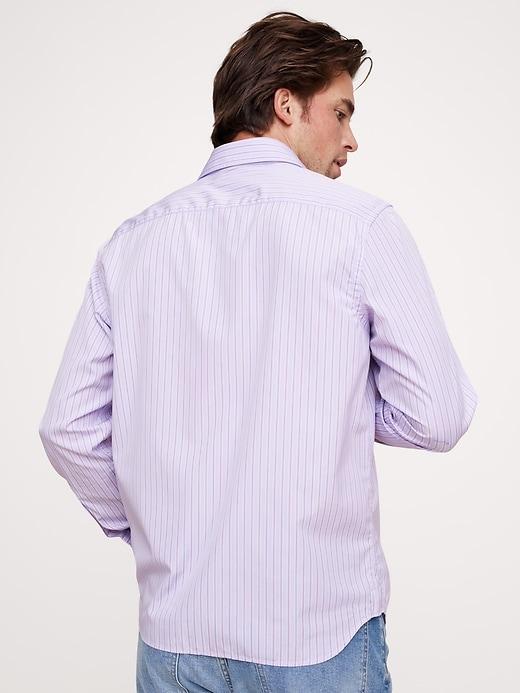 Standard-Fit Washed Cotton Poplin Shirt Product Image