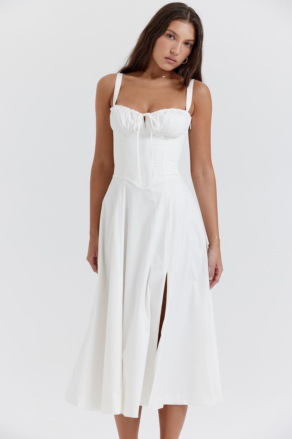 Carmen  white bustier sundress Product Image