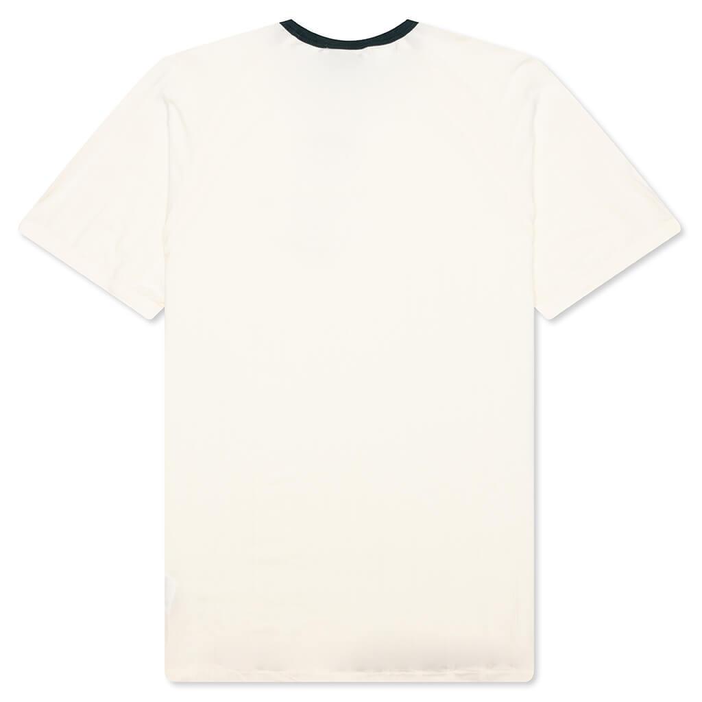 Adidas Originals x CLOT Rib Tee by Edison Chen - Cream White/Green Night Male Product Image