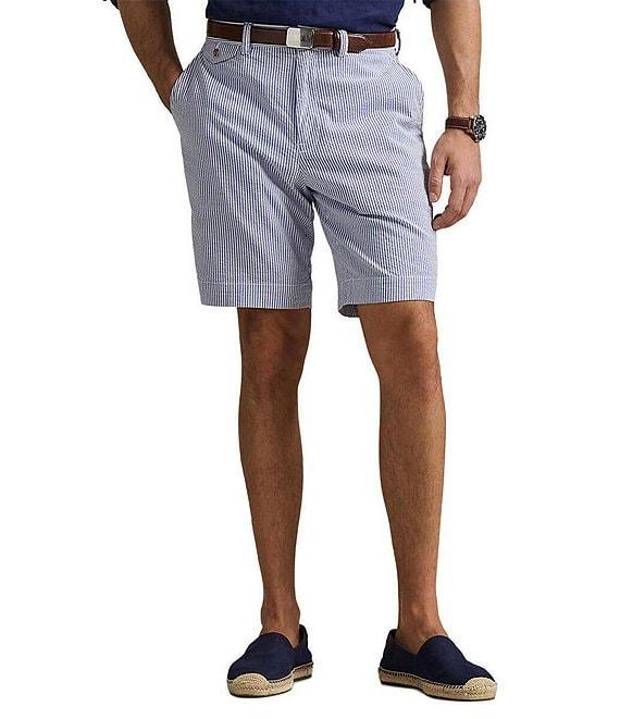 Polo Ralph Lauren Classic-Fit Stretch Seersucker 9.25#double; Inseam Shorts Product Image