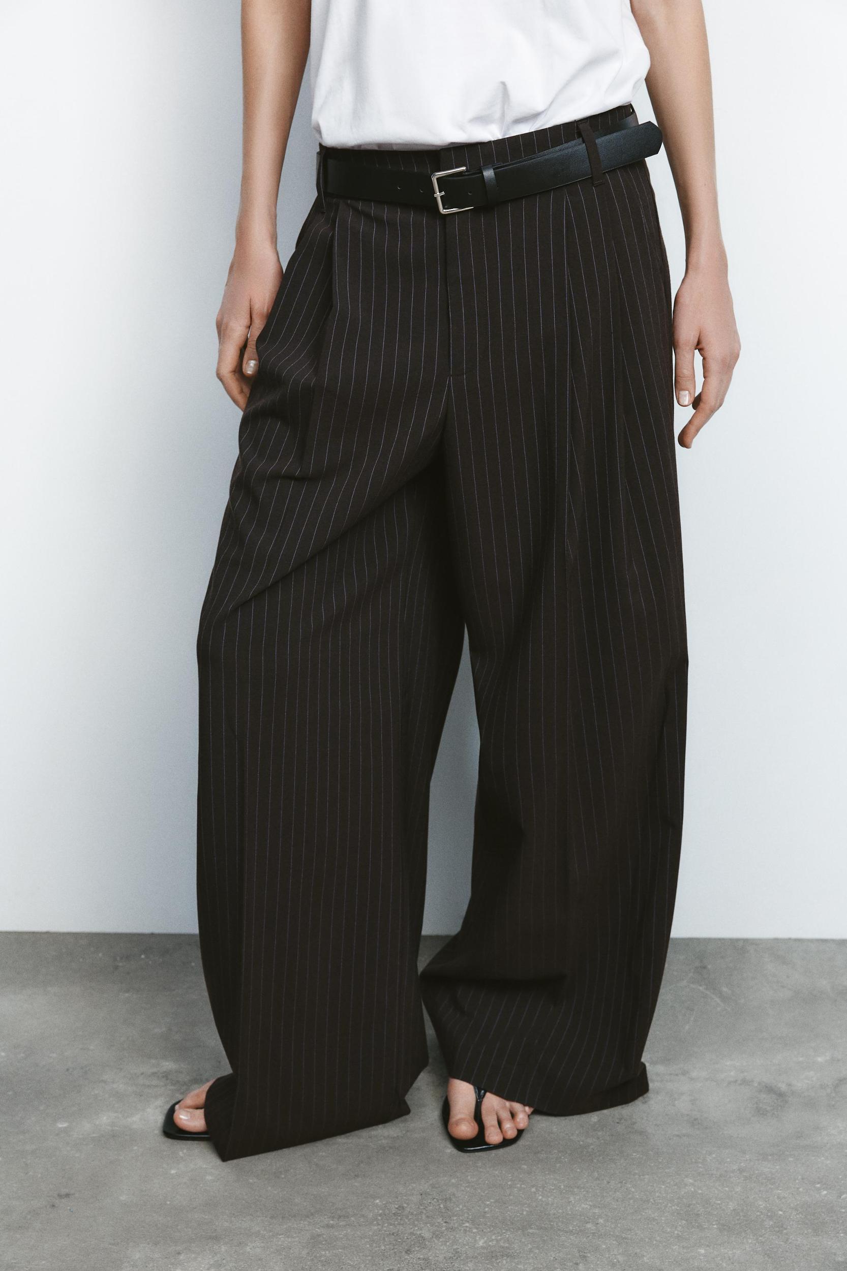 DOUBLE PLEAT BELTED PANTS Product Image