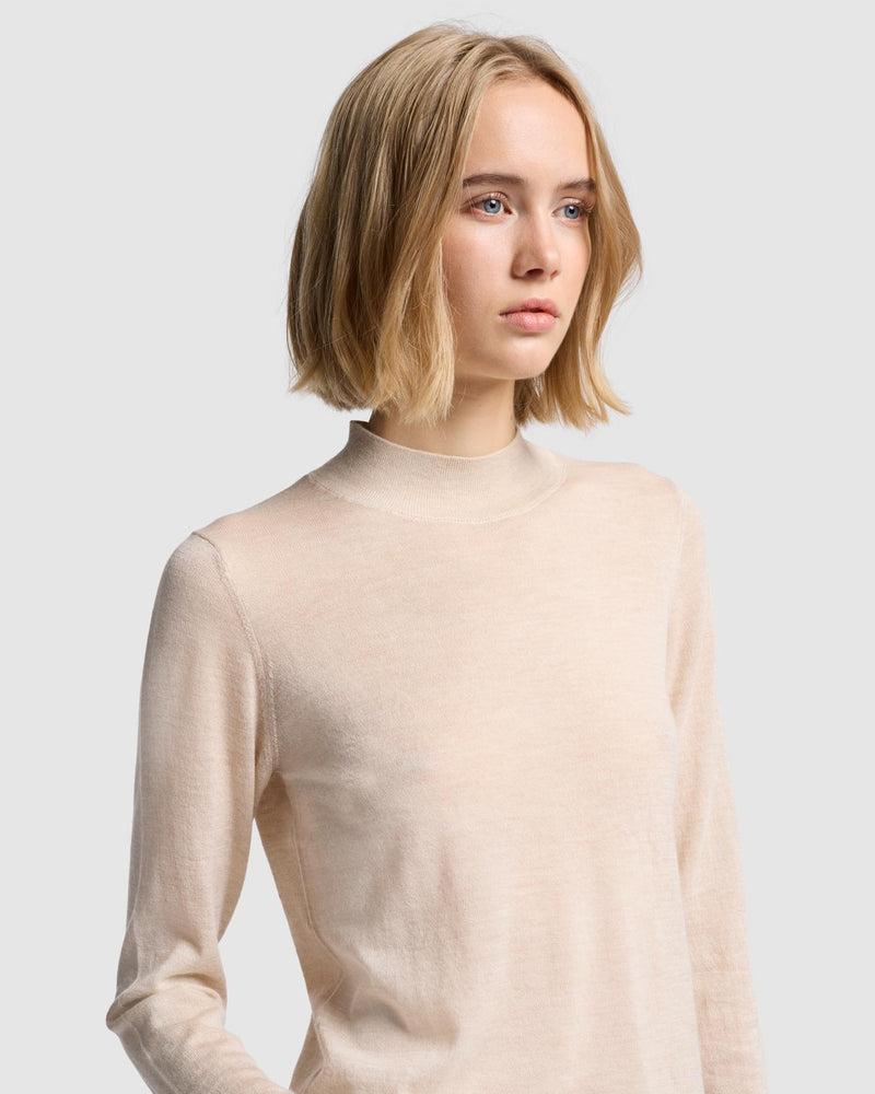 Cashmere Mock Neck Sweater Product Image