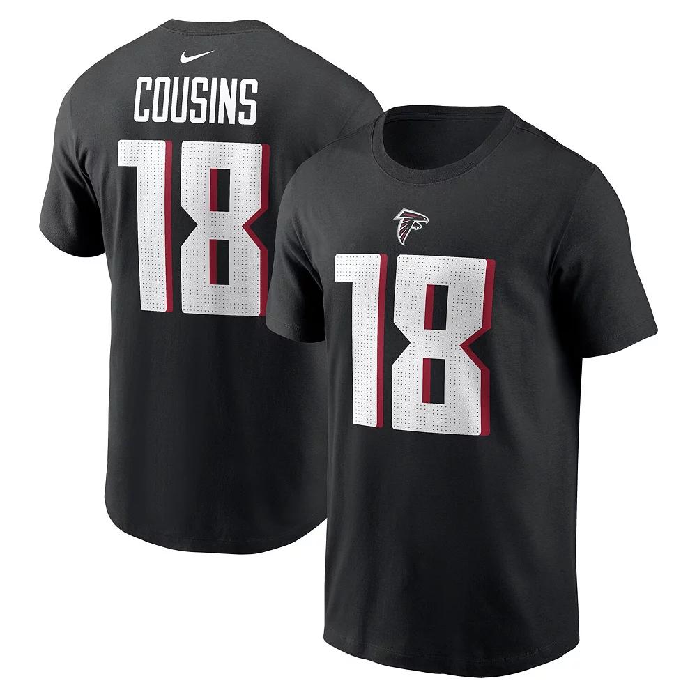 Men's Nike Kirk Cousins Black Atlanta Falcons Player Name & Number T-Shirt,  Product Image