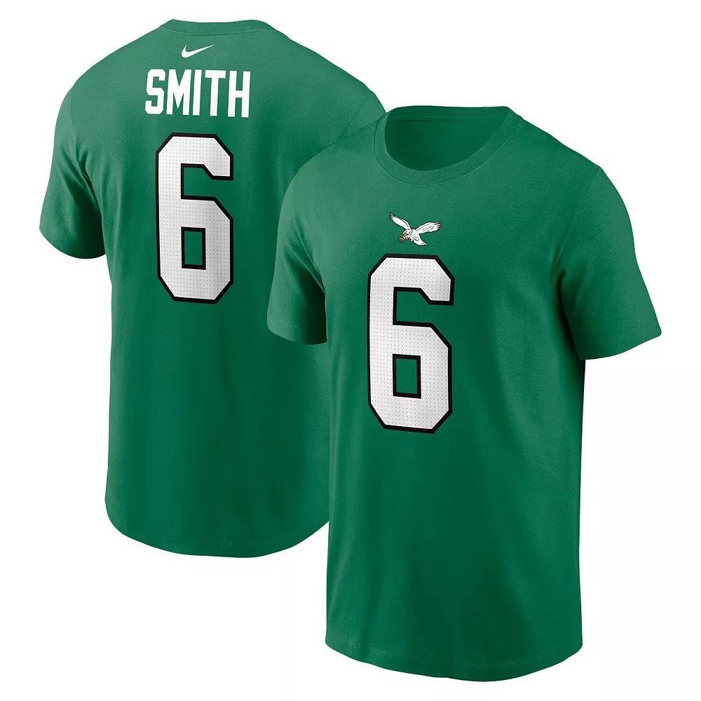 Men's Nike DeVonta Smith Kelly Green Philadelphia Eagles Alternate Player Name & Number T-Shirt,  Product Image