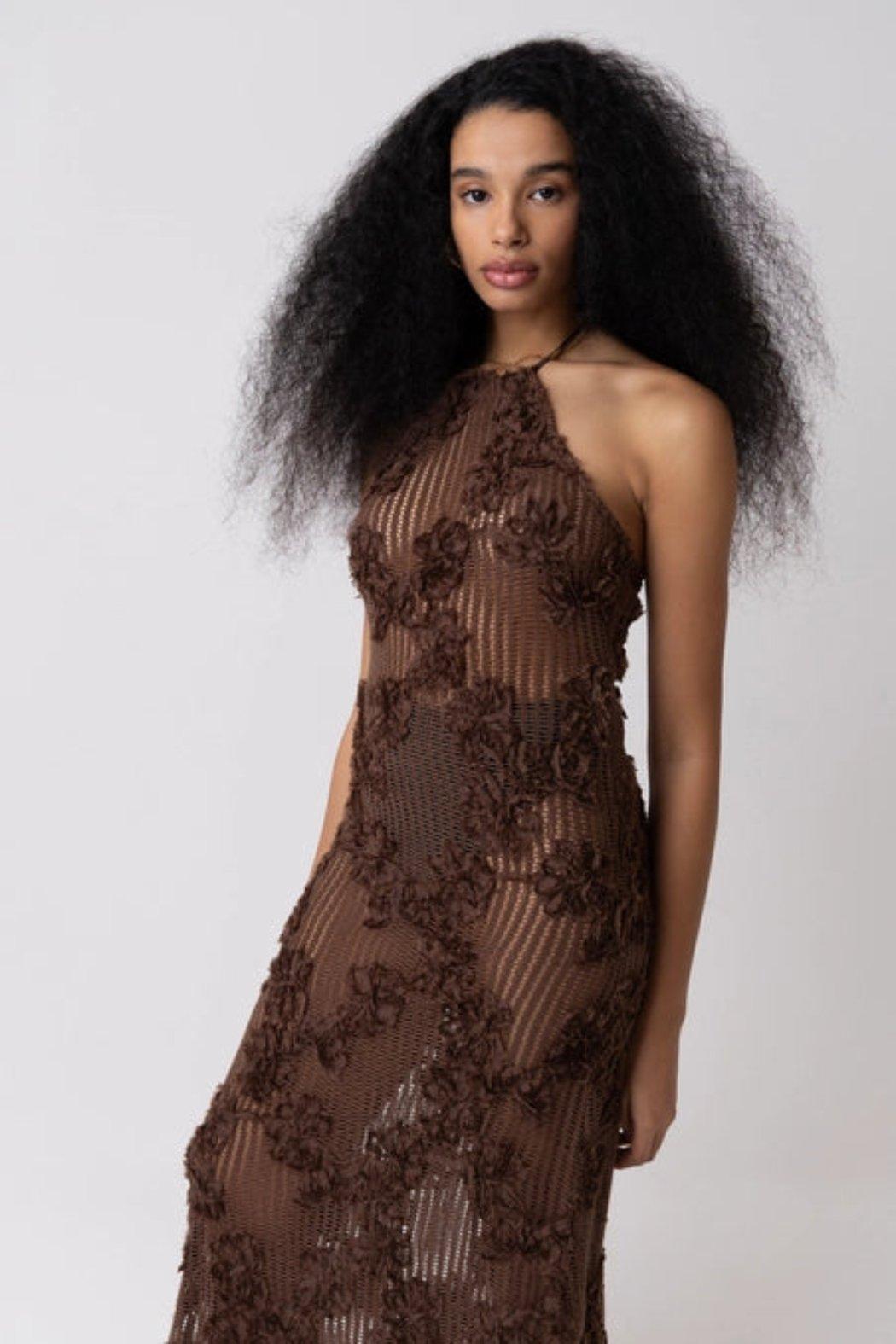 Crochet Halter Dress Product Image