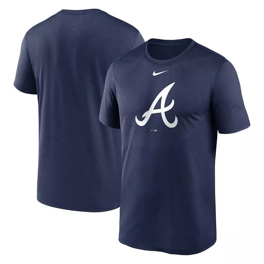 Men's Nike Navy Atlanta Braves New Legend Logo T-Shirt, Size: Small, Blue Product Image