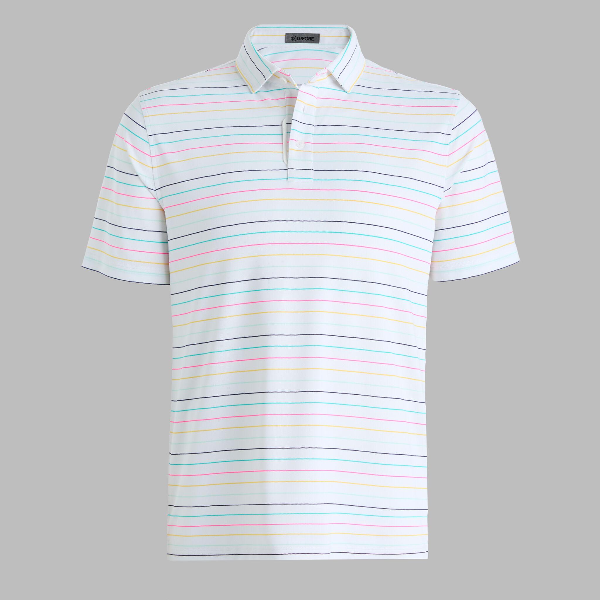 MULTI STRIPE TECH PIQUÉ PERFORMANCE POLO Product Image