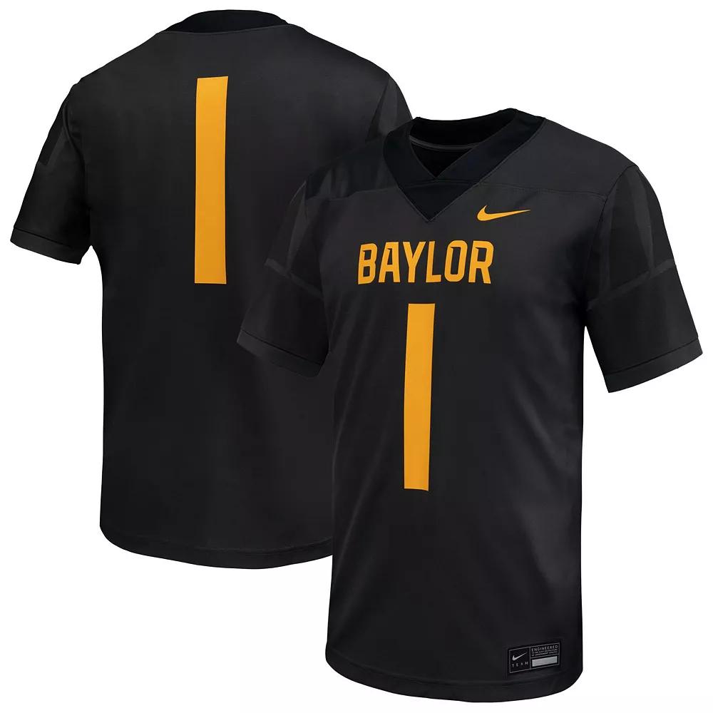 Men's Nike  Anthracite Baylor Bears Untouchable Replica Football Jersey, Size: Large, Bay Black Product Image