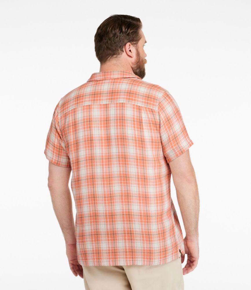 Men's Cloud Gauze Shirt, Short-Sleeve, Slightly Fitted Untucked Fit, Plaid Product Image