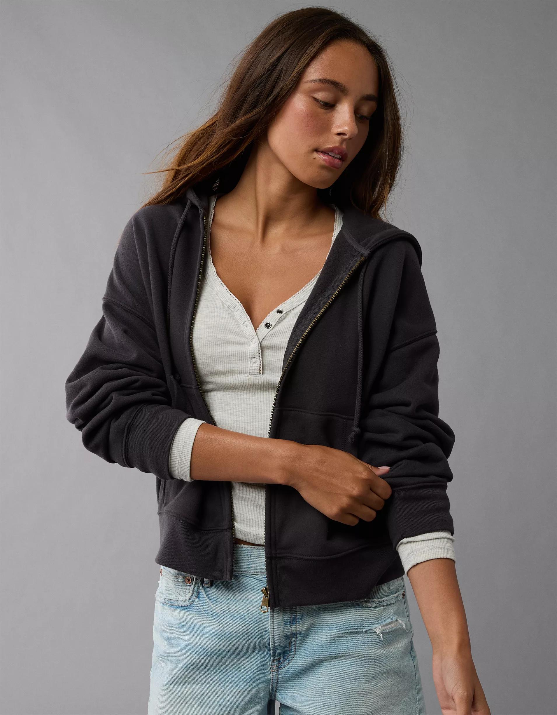 AE Fleece Zip-Up Hoodie Product Image