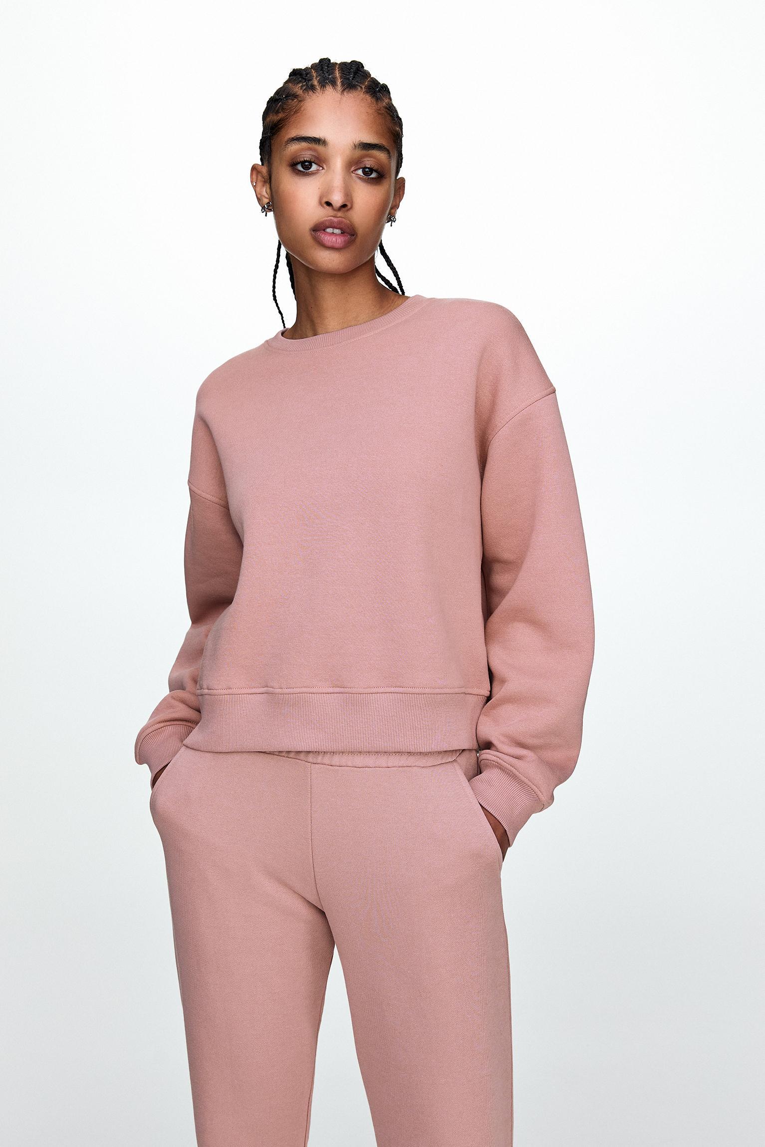 Sweatsuit set with sweatshirt and sweatpants Product Image