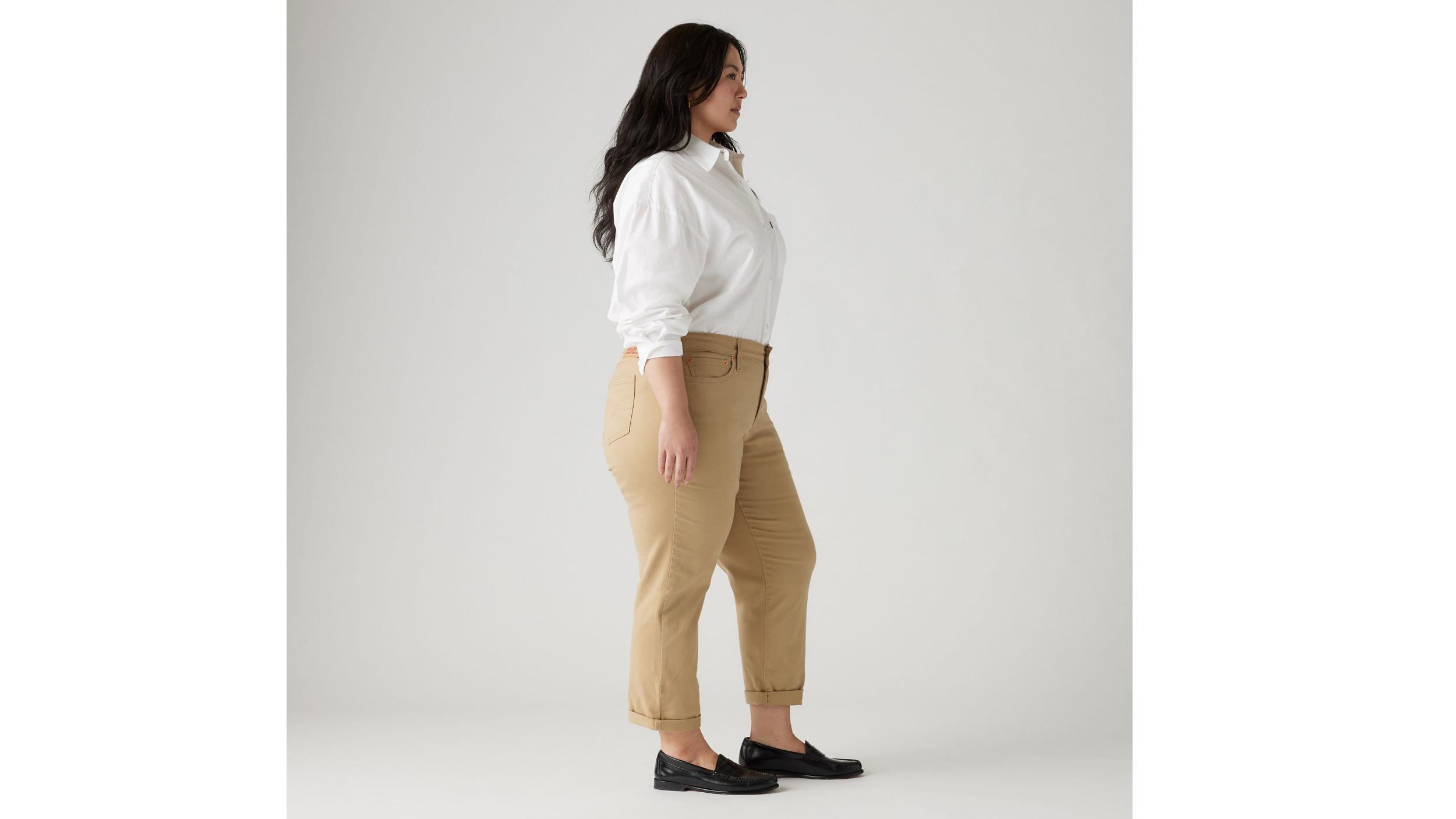 Mid Rise Boyfriend Women's Jeans (Plus Size) Product Image