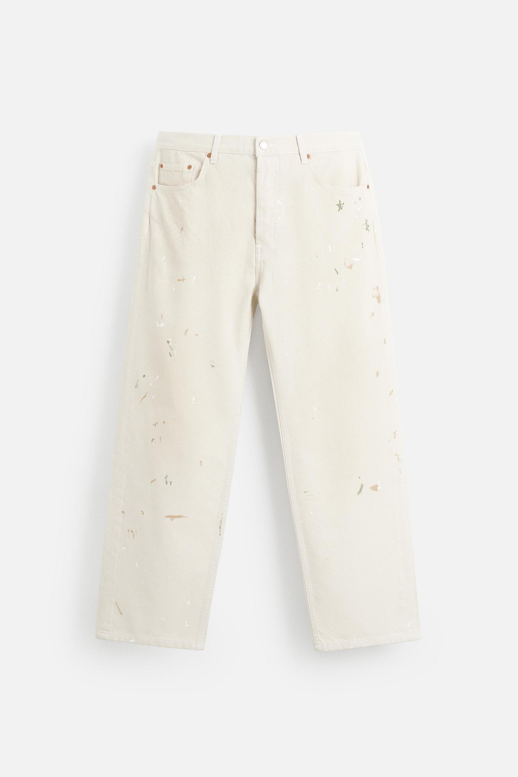 PAINT SPLATTER STRAIGHT FIT JEANS Product Image