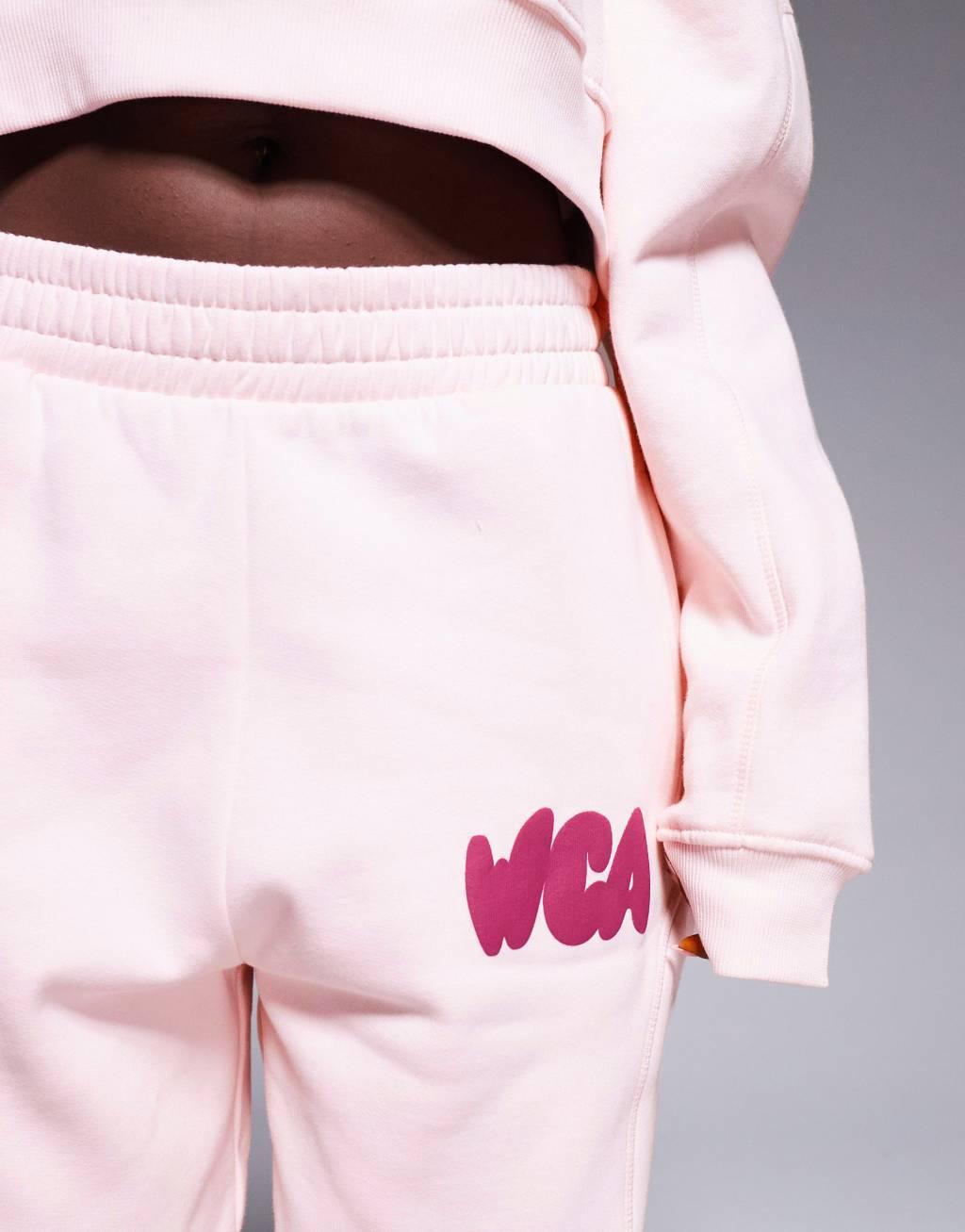 Weekend Collective bubble graphic cuffed sweatpants in pink - part of a set Product Image